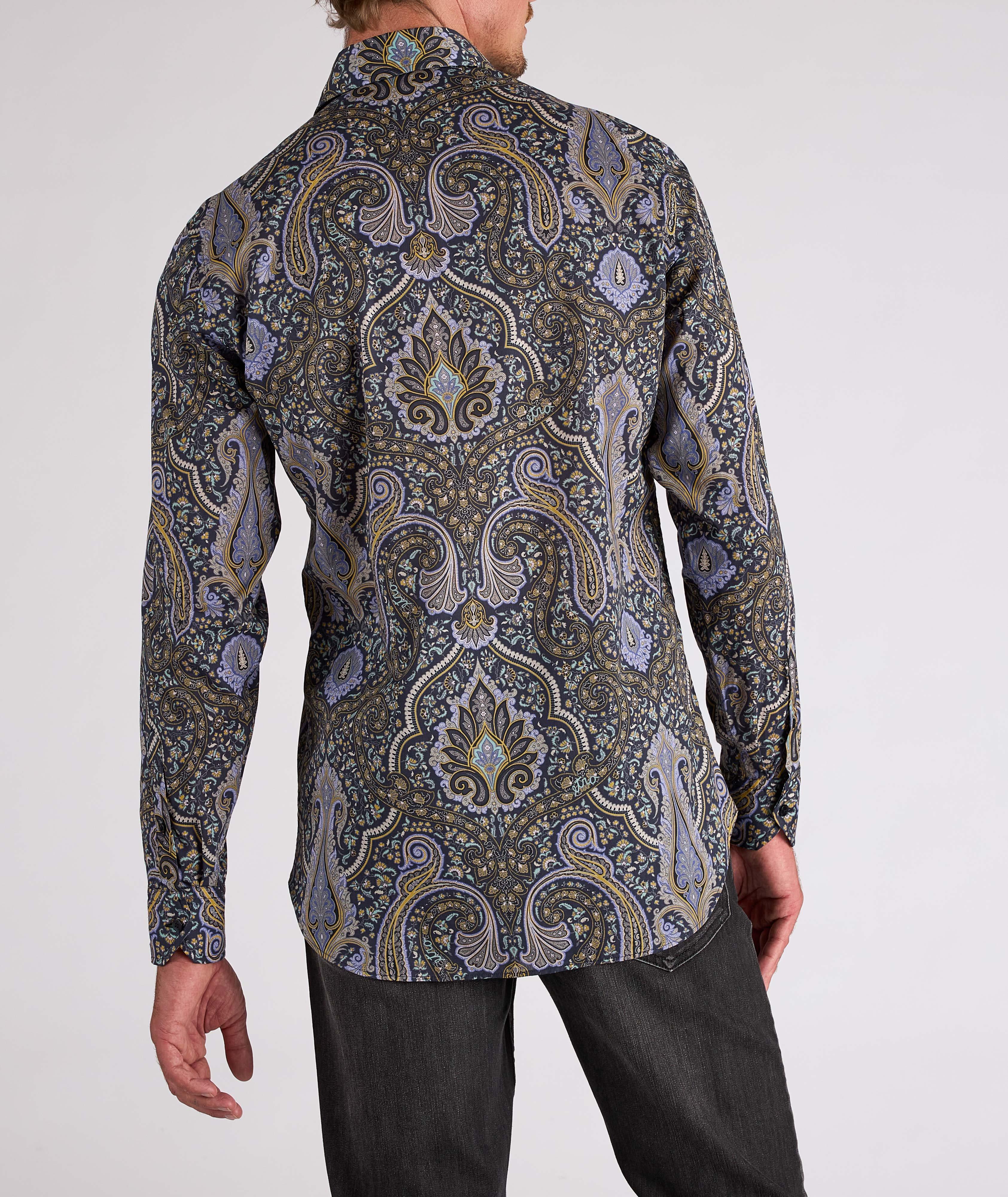 Slim-Fit Paisley Cotton Shirt image 2