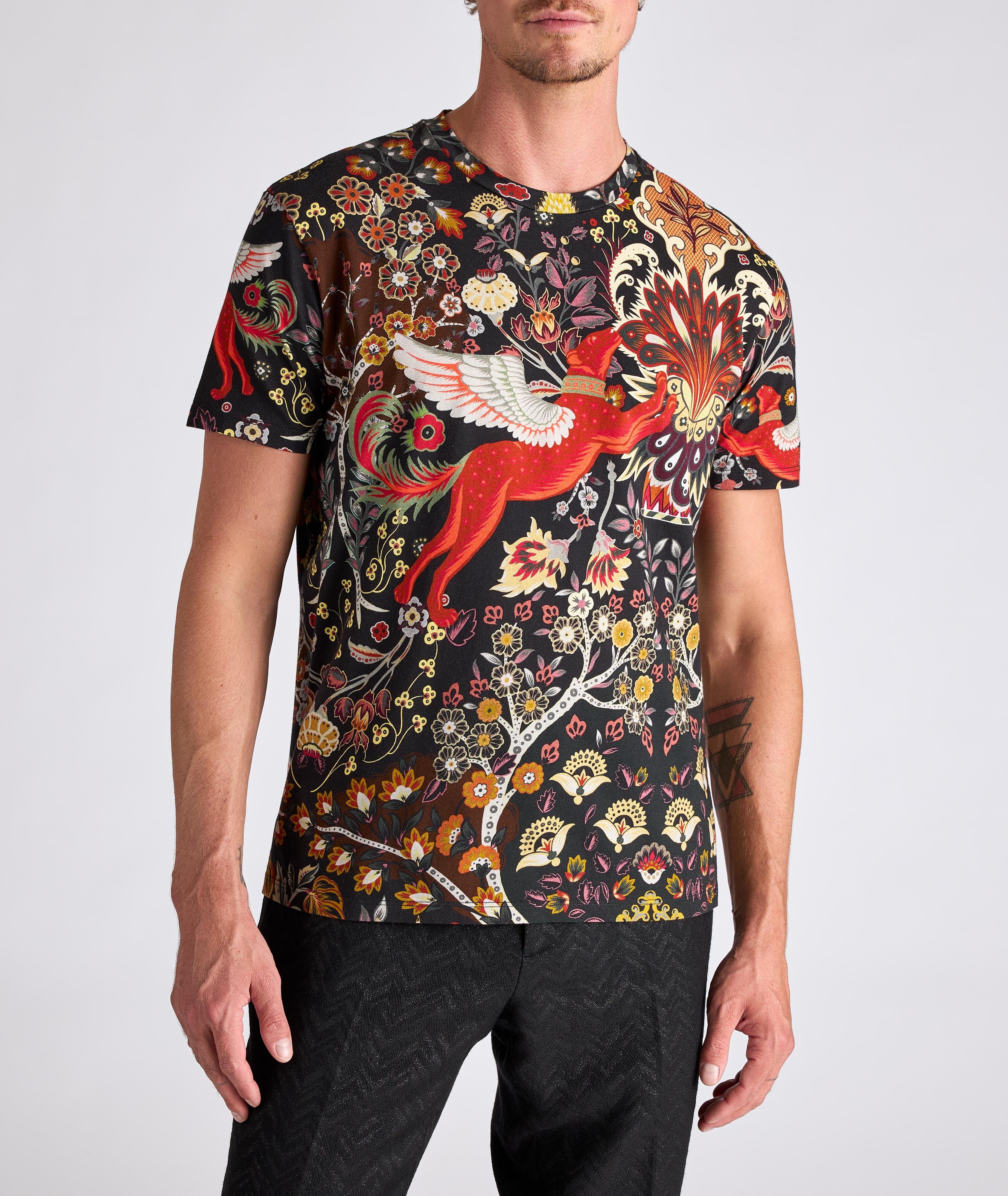 T-shirt en coton à motif image 1