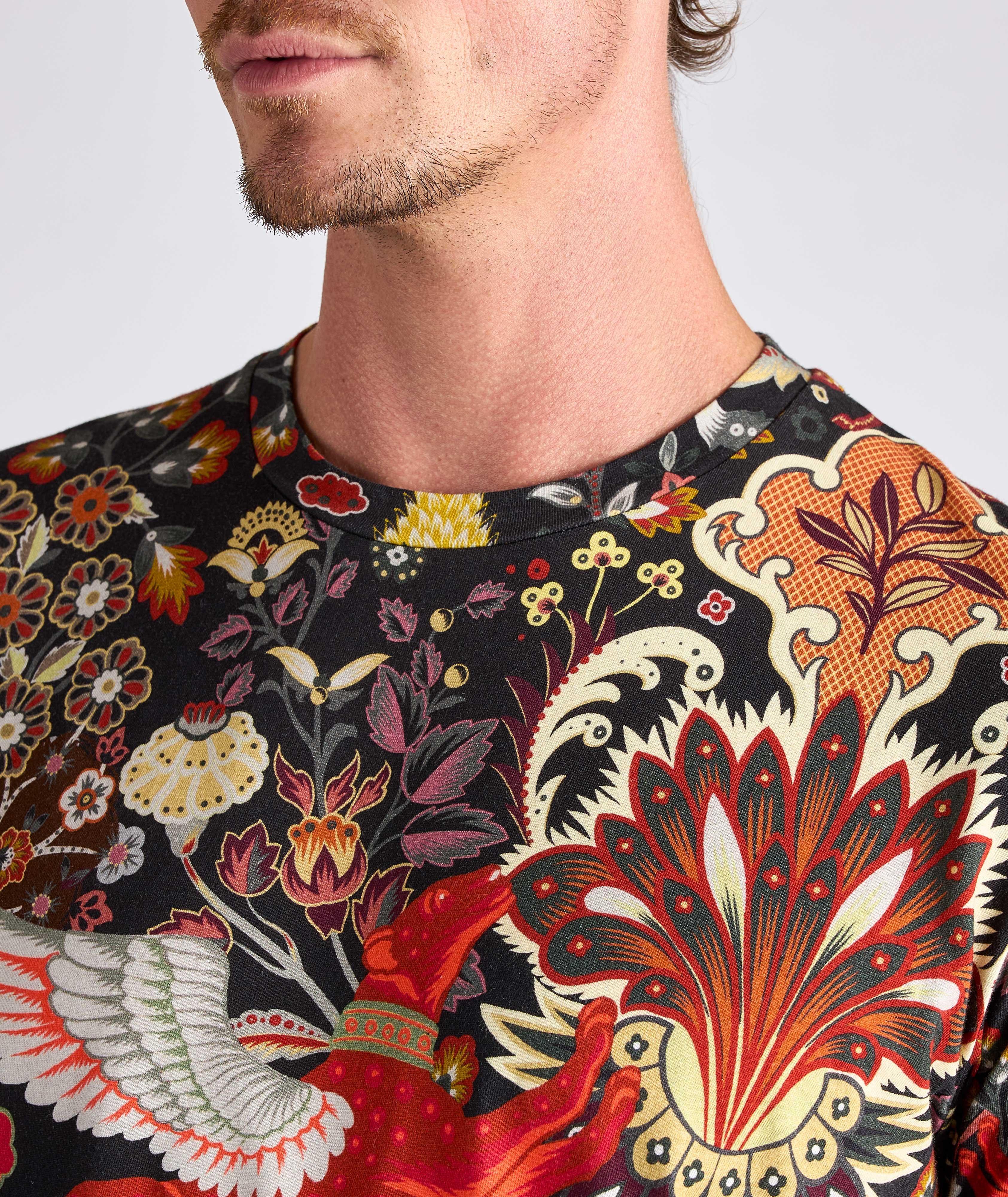 T-shirt en coton à motif image 3