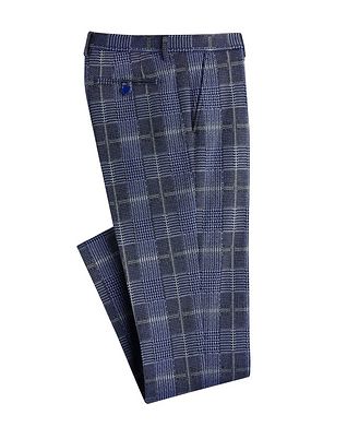 Etro Pantalon habillé en tissu technique à carreaux prince-de-Galles