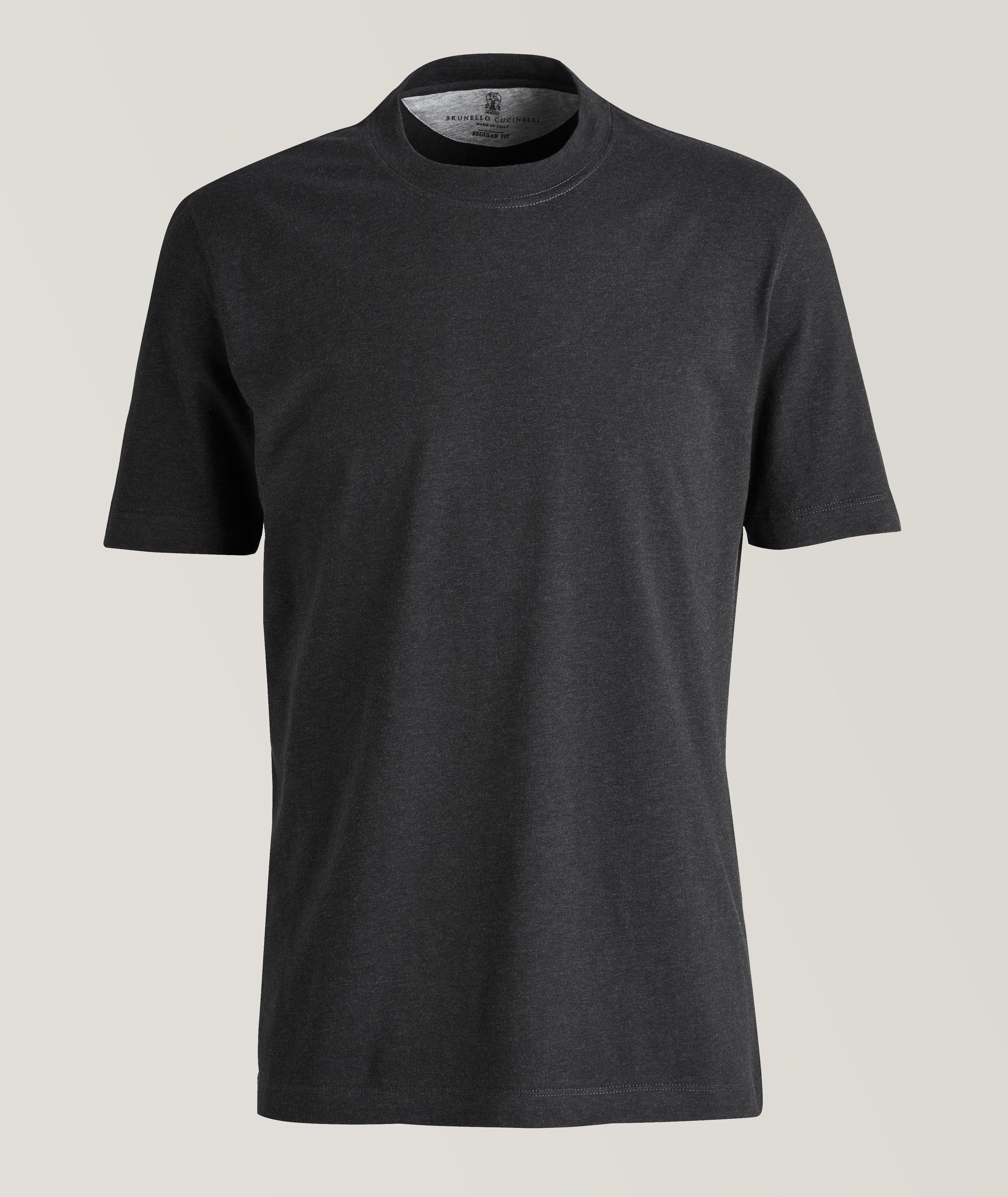 Short-Sleeve Cotton Crewneck T-Shirt image 0