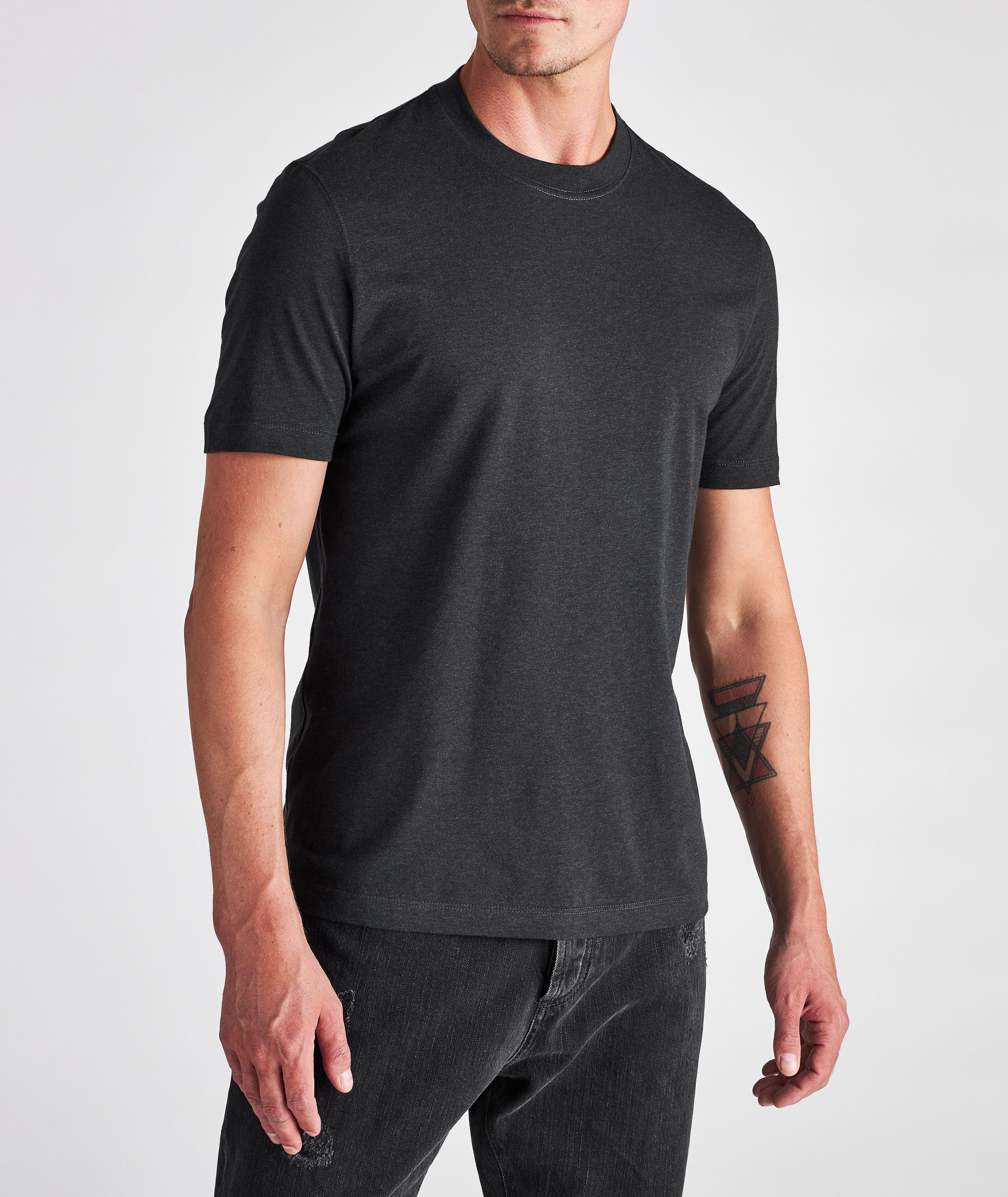 Short-Sleeve Cotton Crewneck T-Shirt image 1