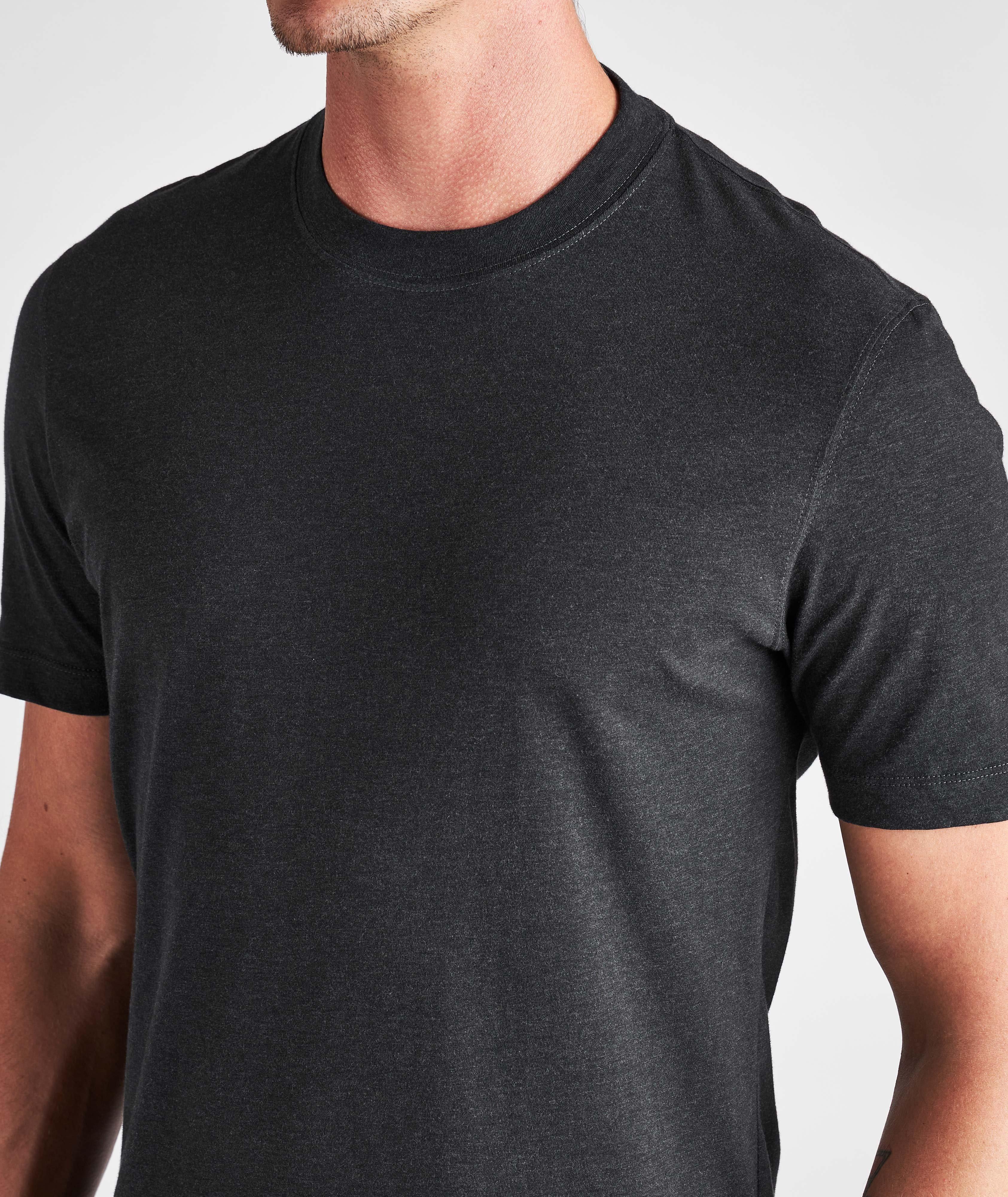 Short-Sleeve Cotton Crewneck T-Shirt image 3