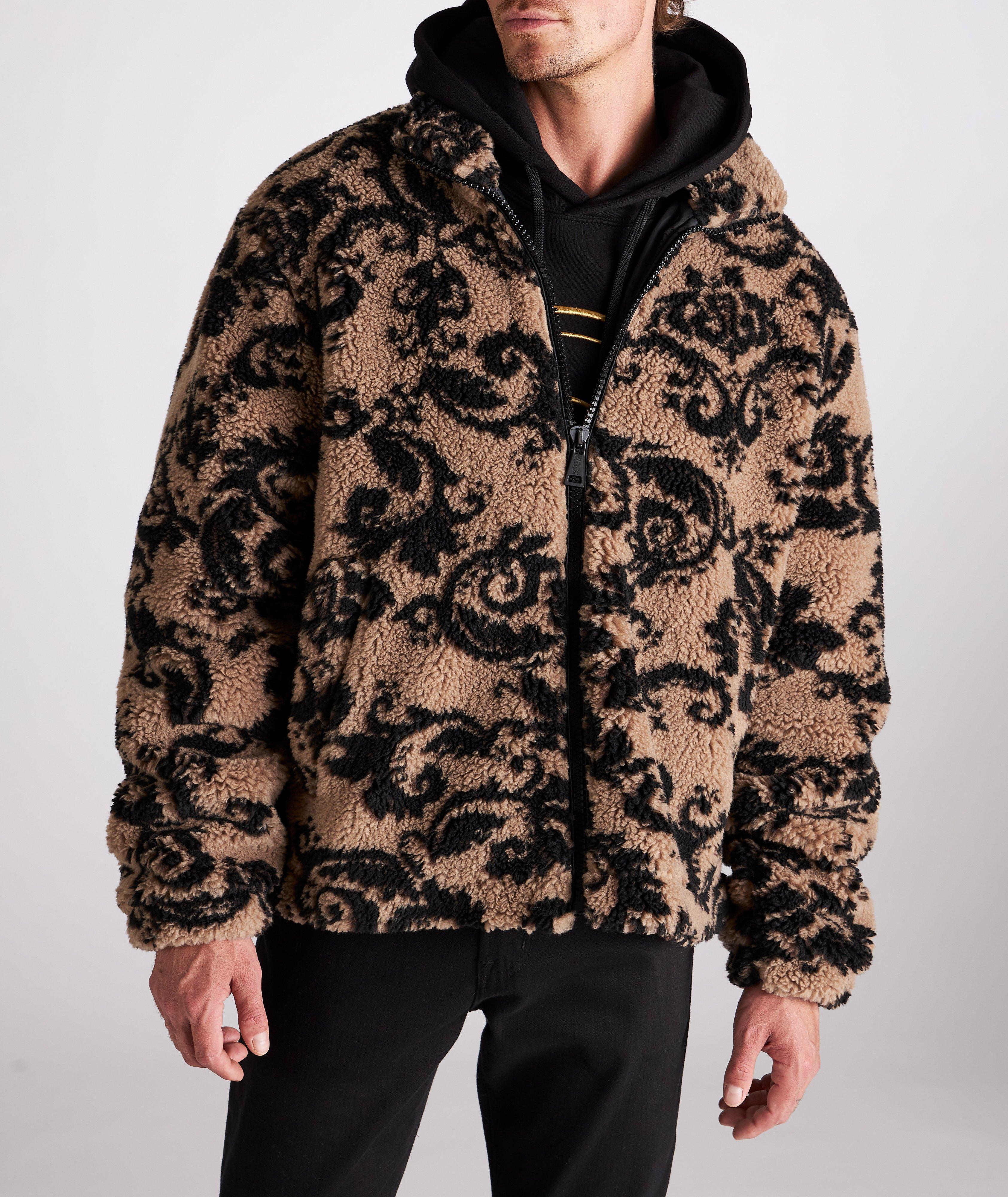 Barocco Print Teddy Jacquard Jacket image 2