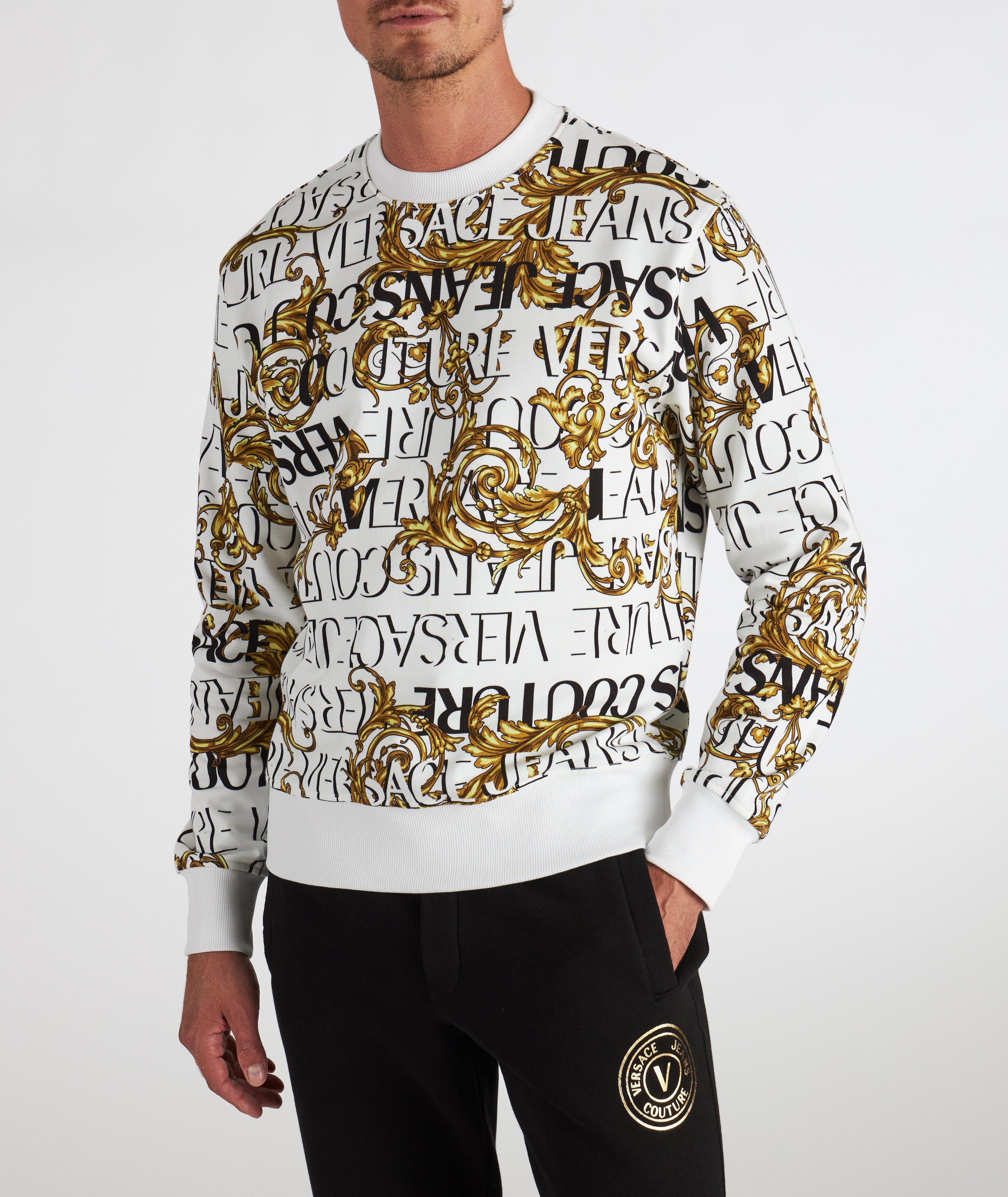 VERSACE JEANS COUTURE スウェット ホワイト バロック M