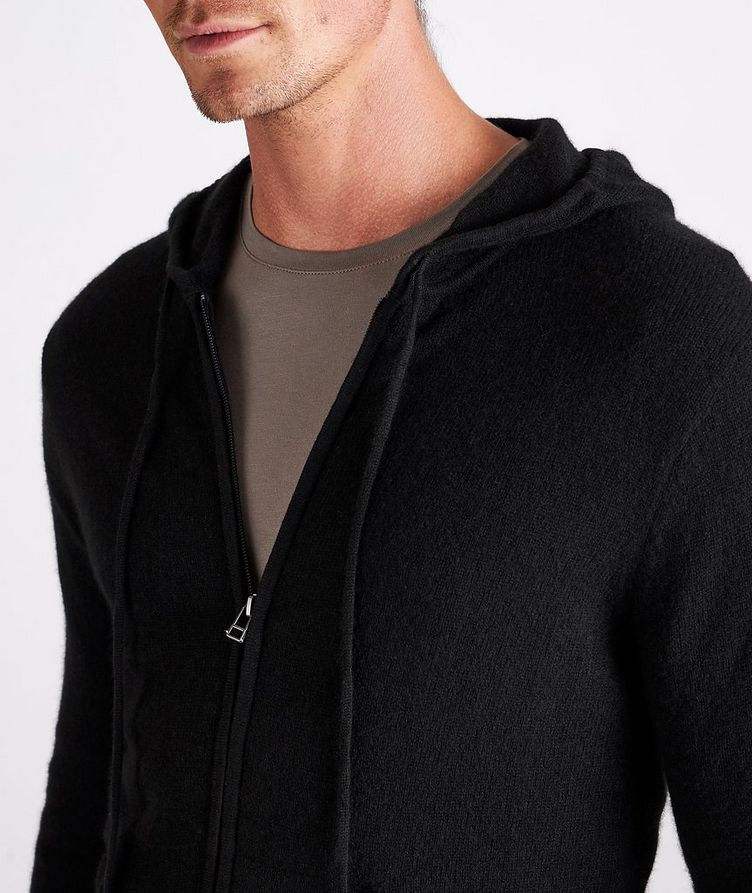 Zip-Up Cashmere Hooded Sweater image 4