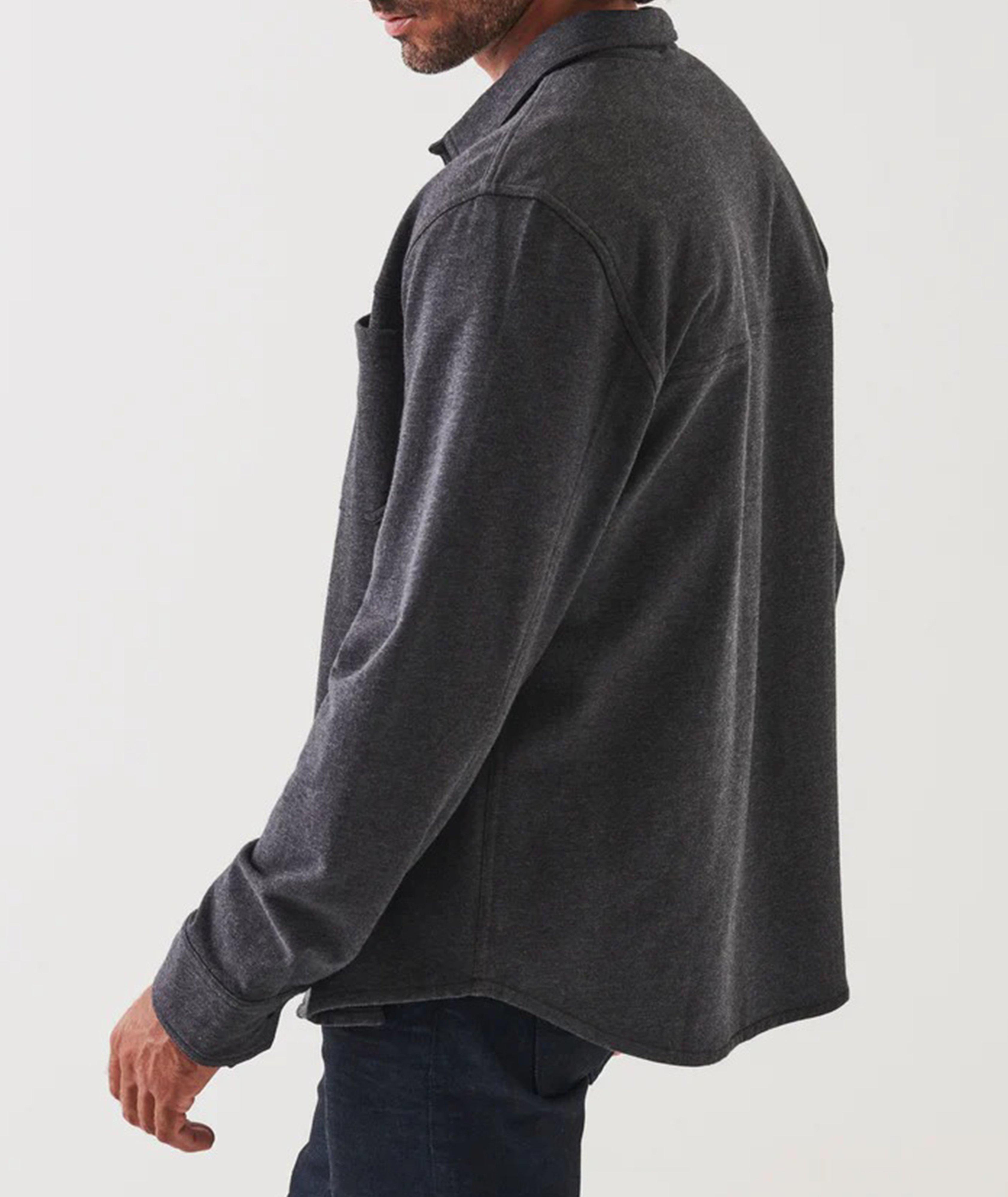 Pima Stretch Fleece Overshirt image 3