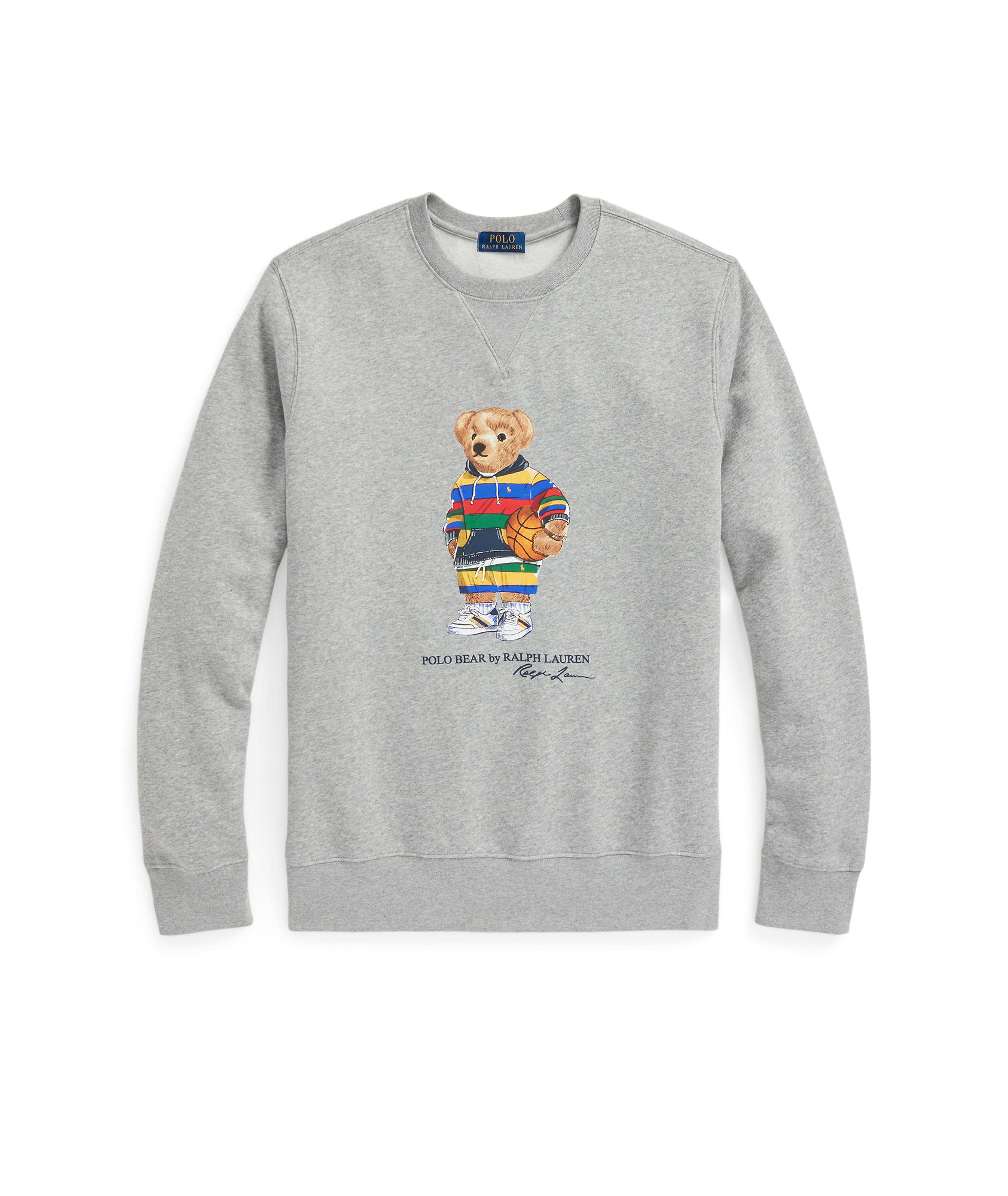 Polo Bear Printed Cotton-Blend Sweatshirt