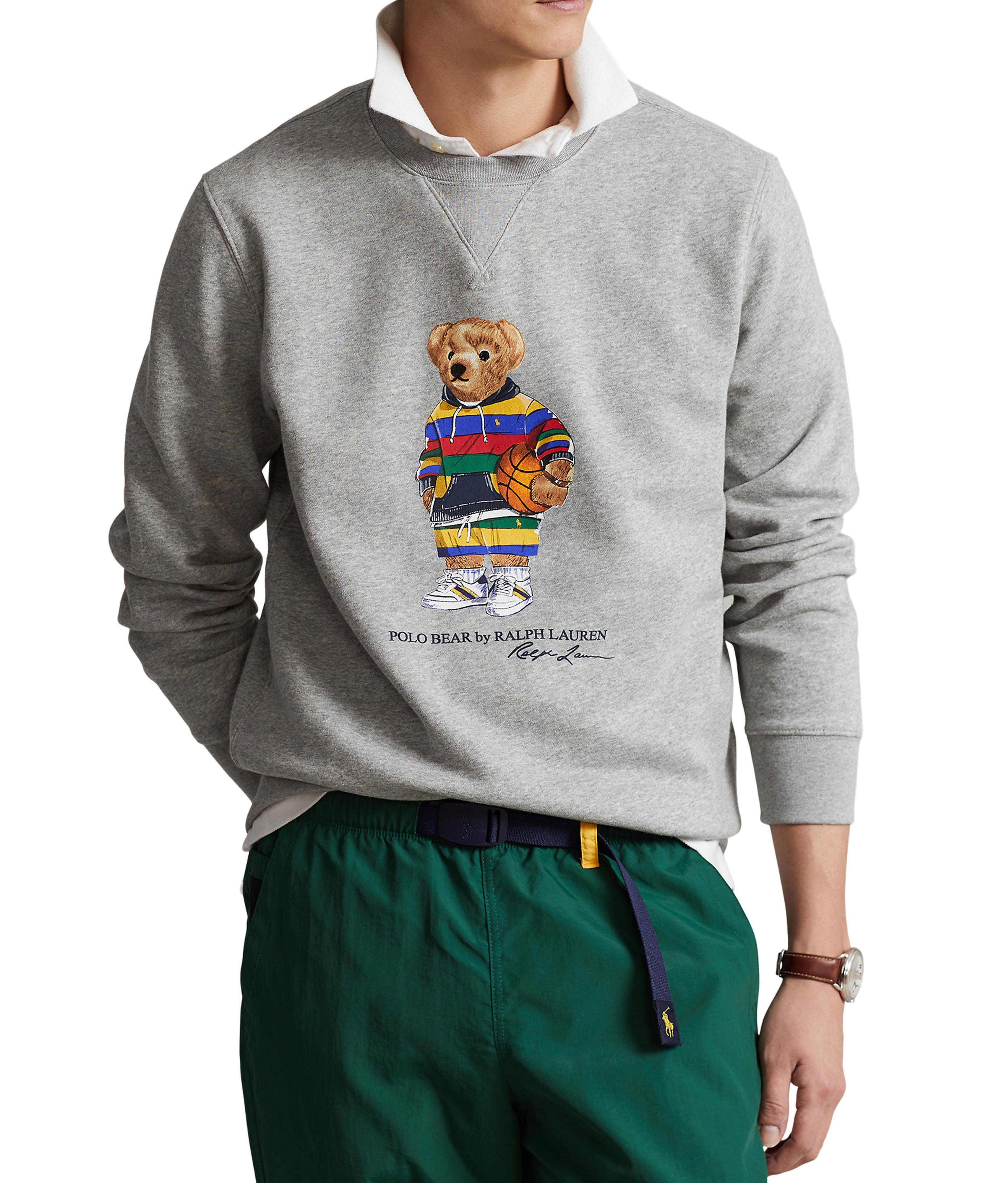 Preppy bear shop fleece sweatshirt