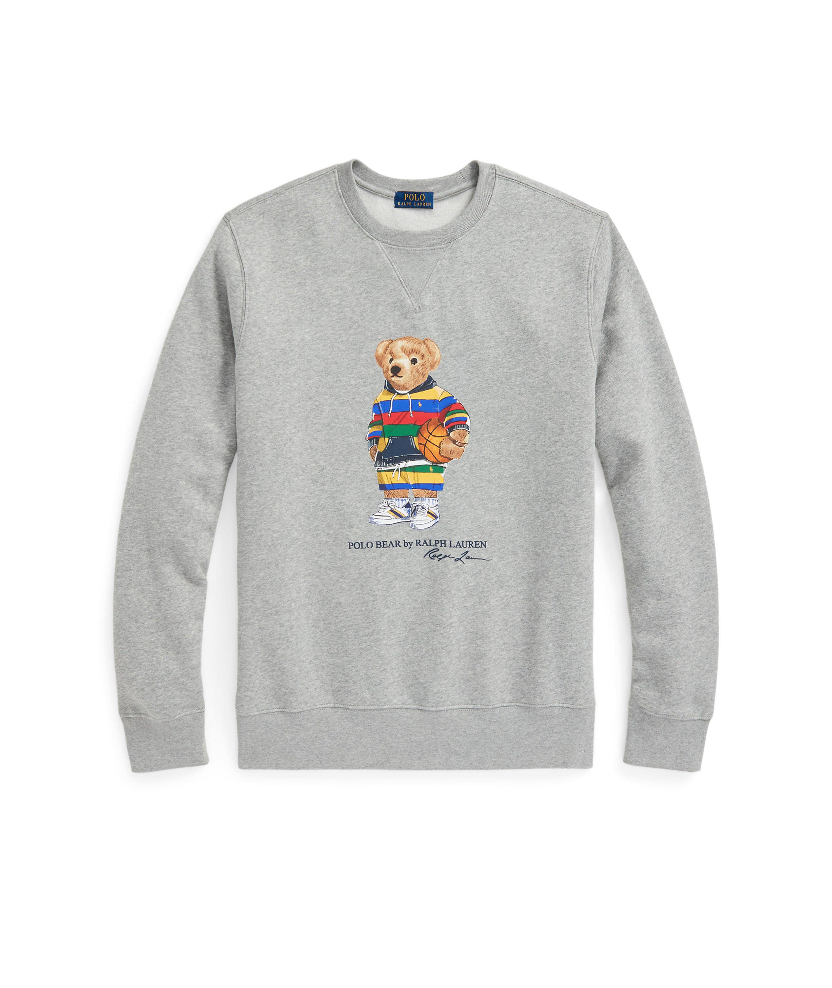 Polo Bear Printed Cotton-Blend Sweatshirt image 0
