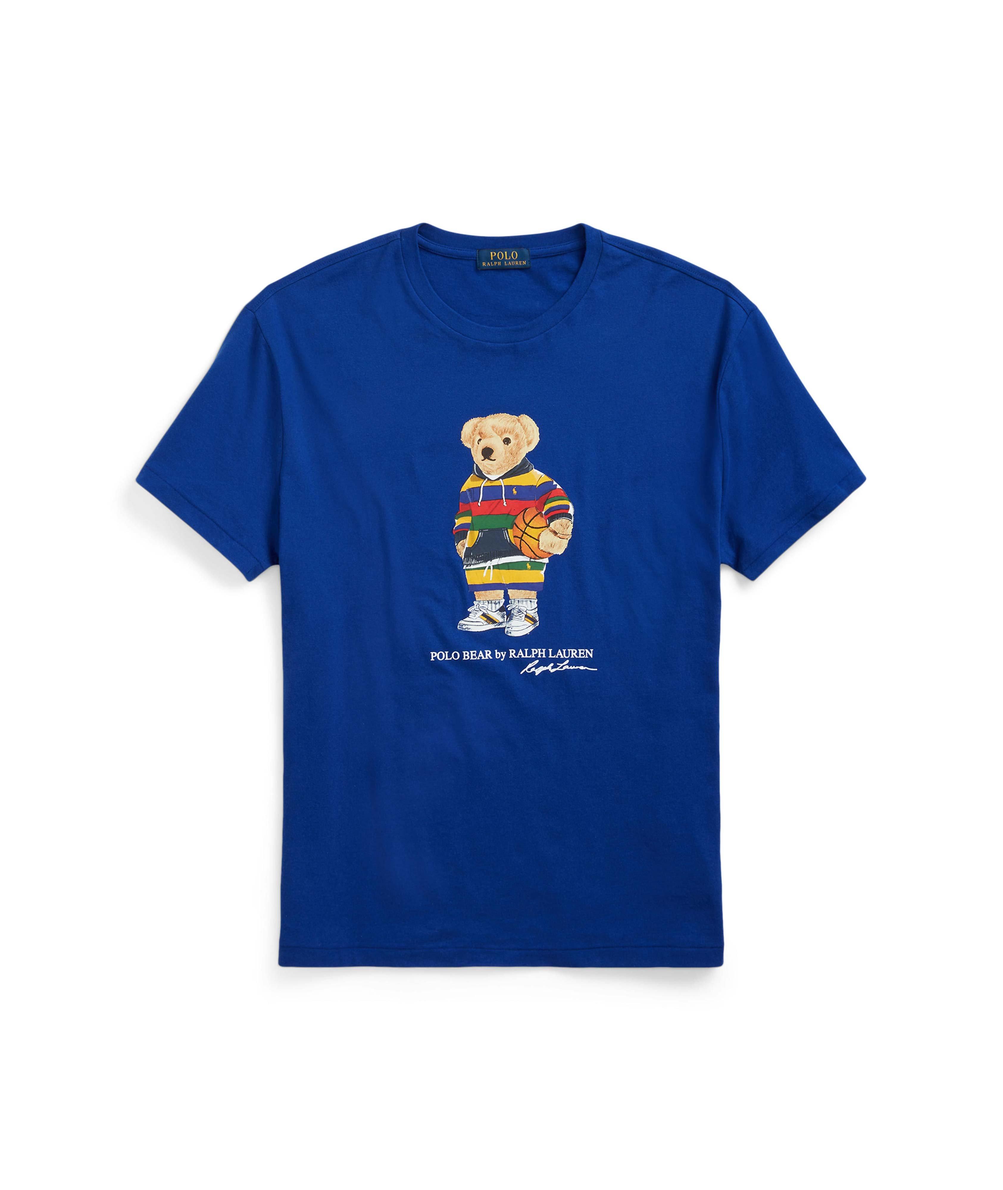 T-shirt en coton avec ourson mascotte image 0