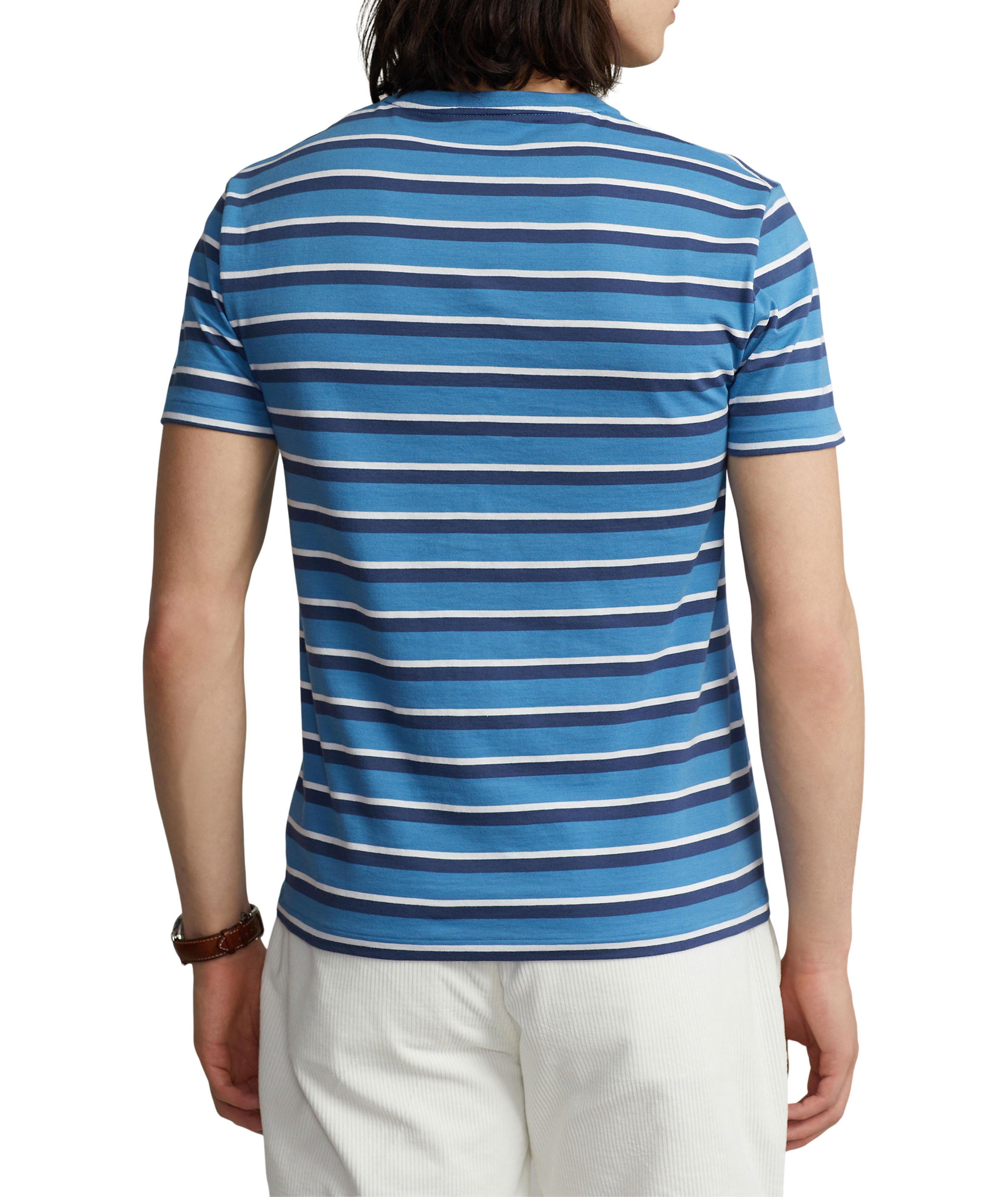 Slim-Fit Striped Jersey Cotton T-Shirt image 2