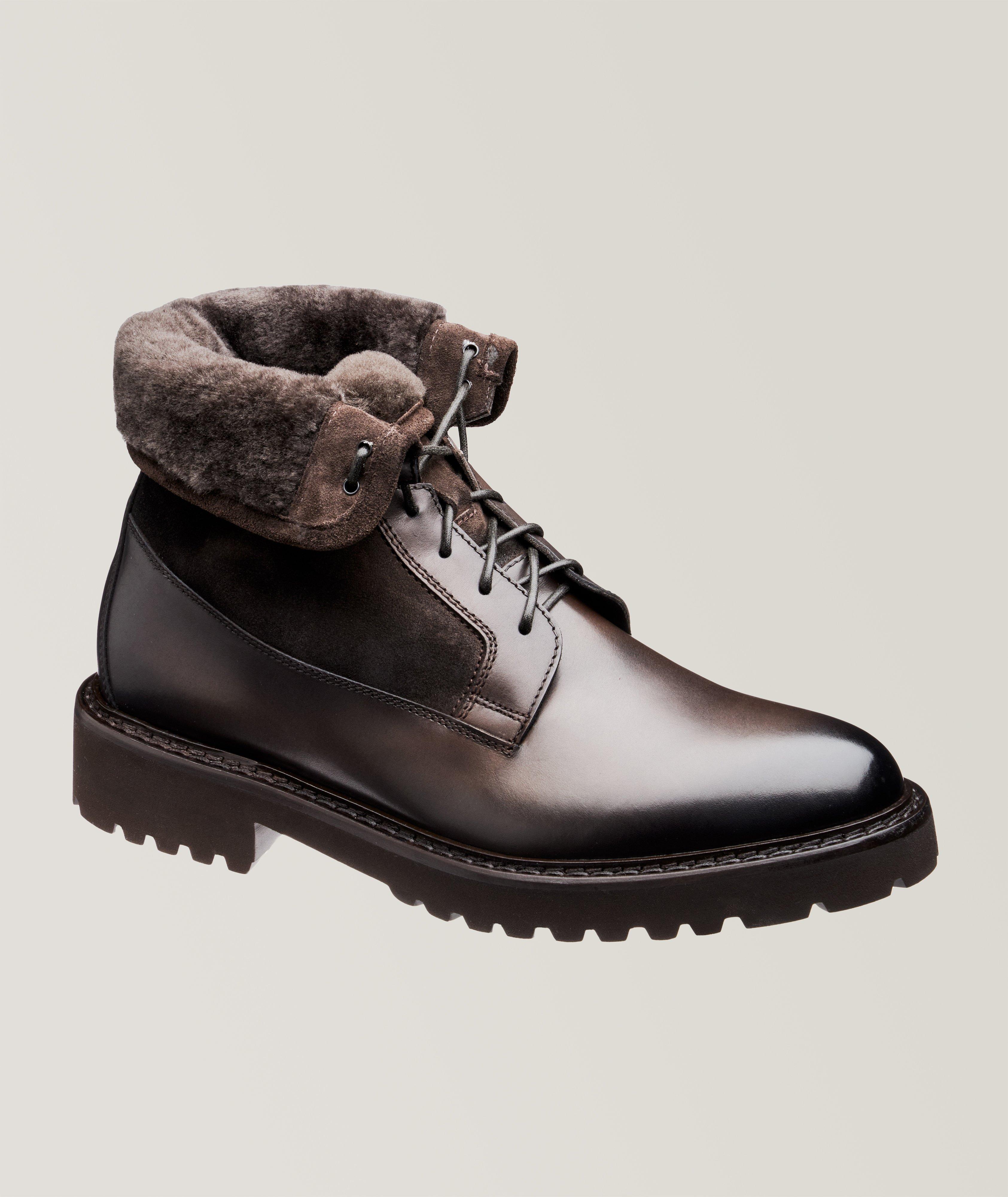 Botte Pascal en cuir et en mouton retourné image 0