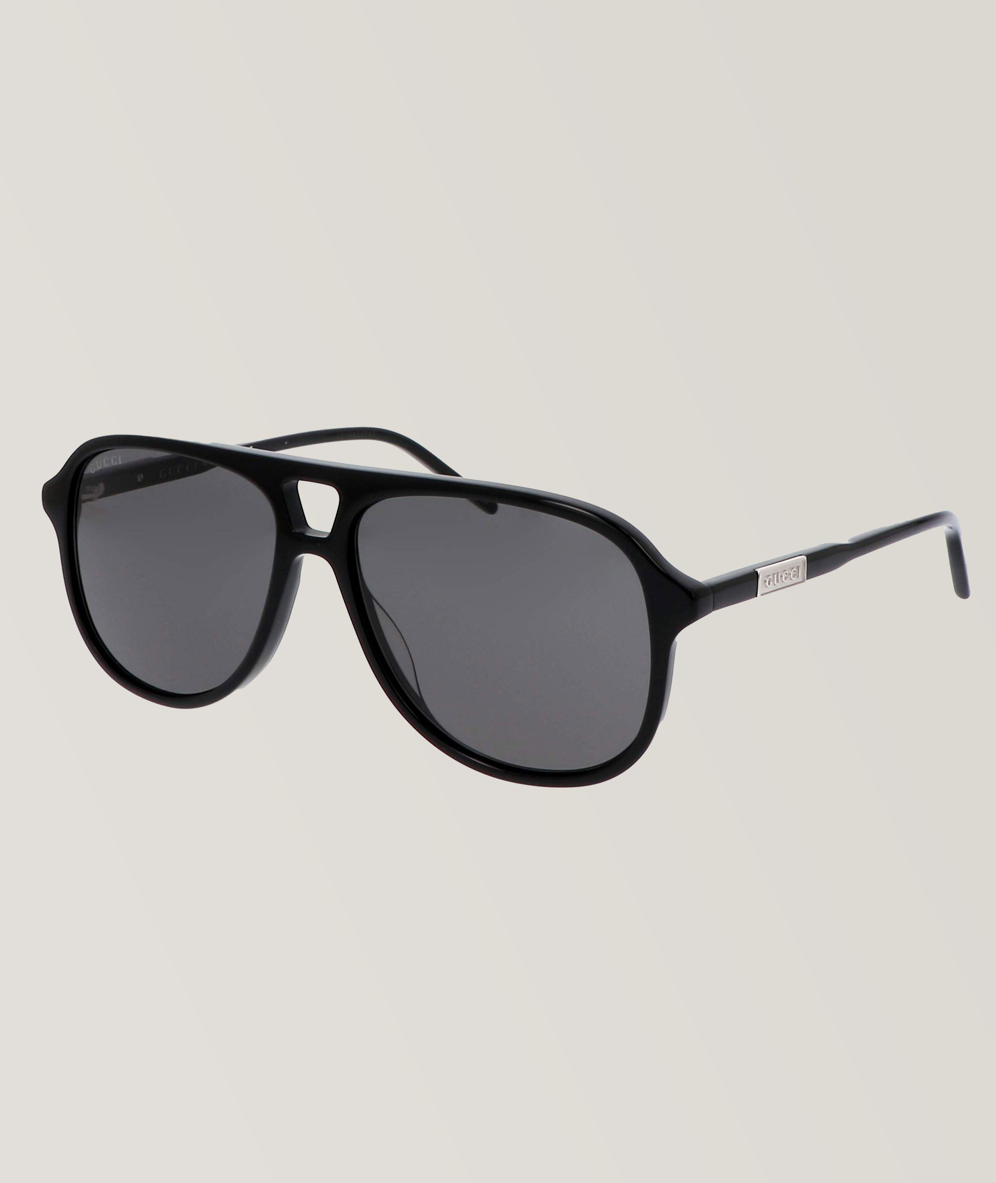 Gucci Rectangle Pilot Lens Sunglasses