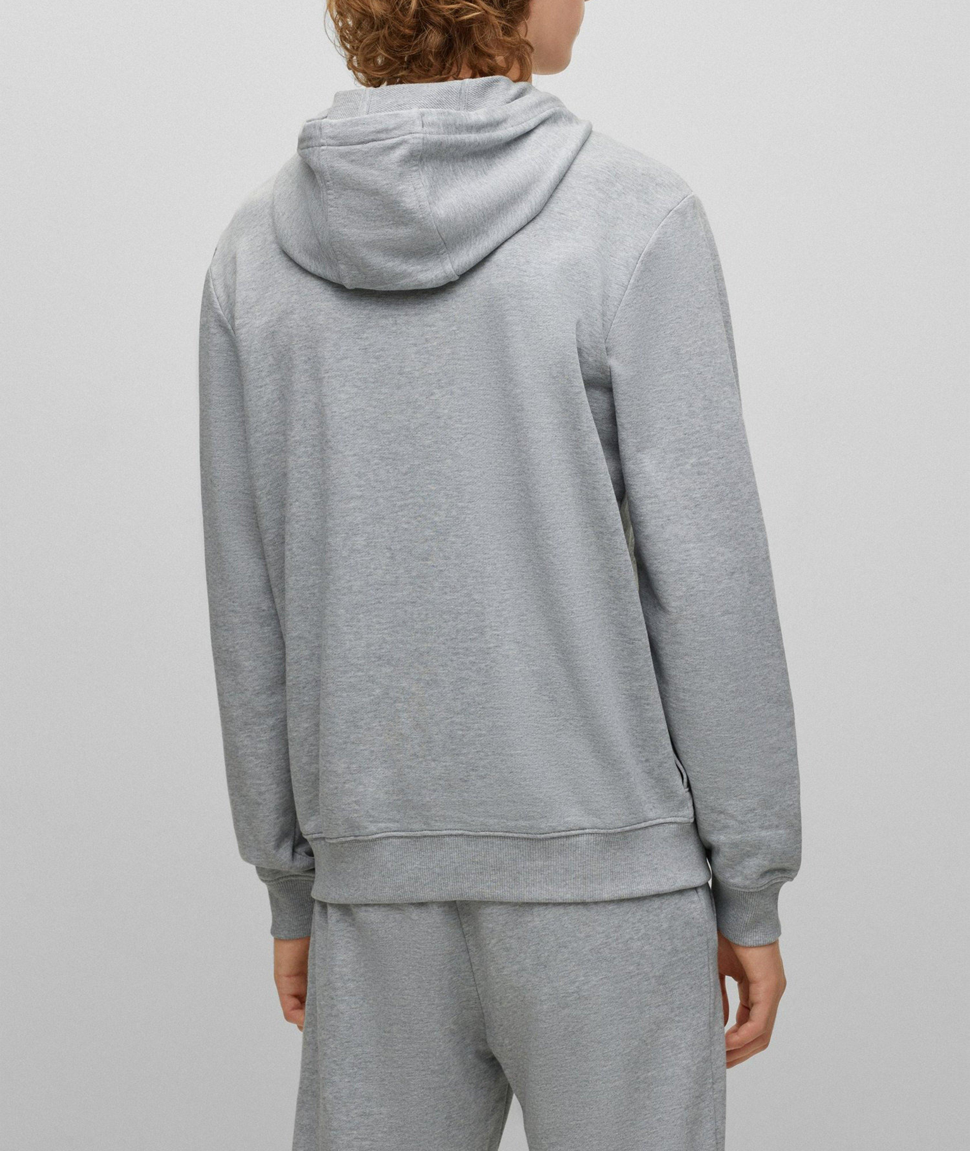 Daple Terry Logo Patch Zip Hooded Sweater image 2