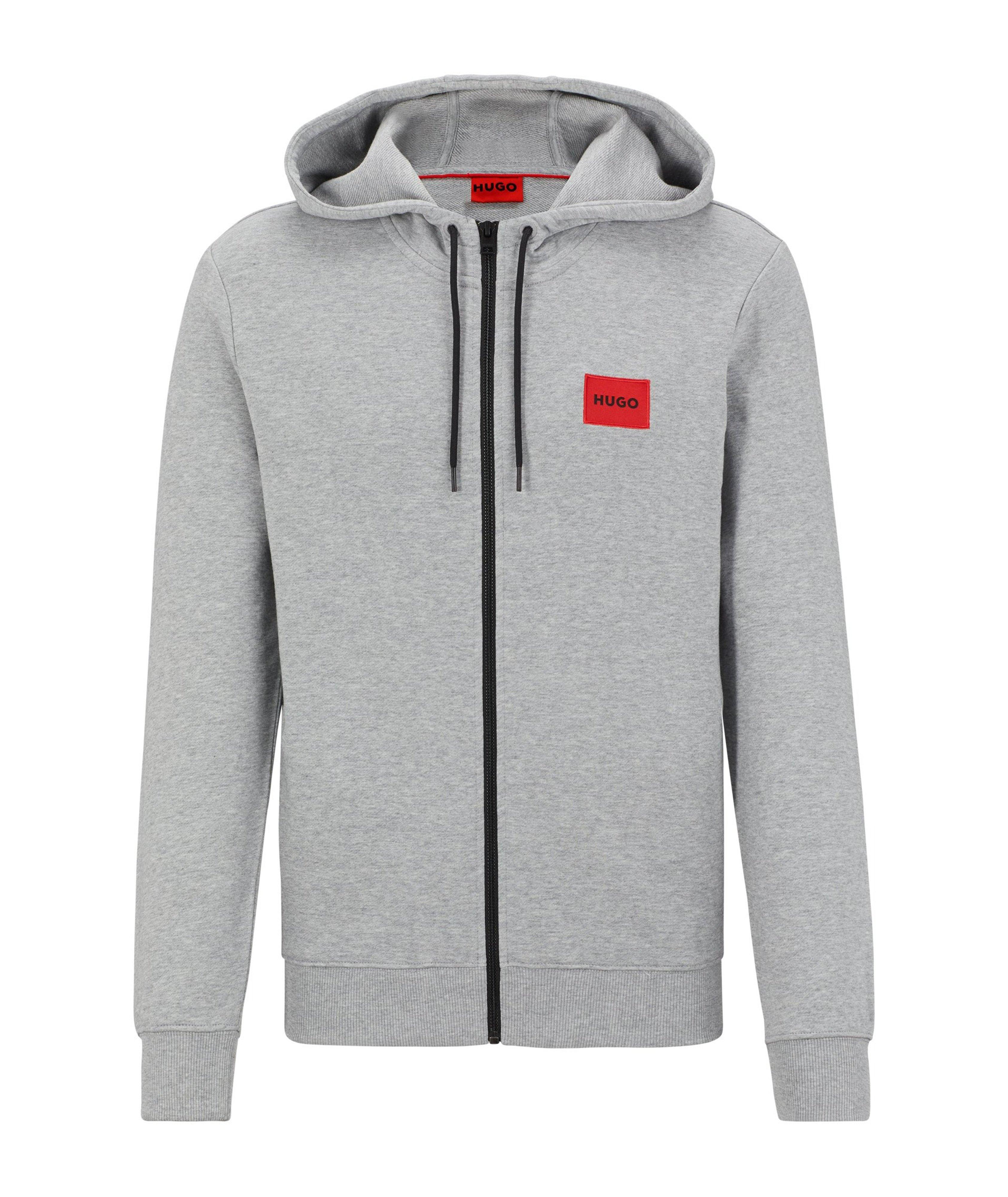 Daple Terry Logo Patch Zip Hooded Sweater image 0