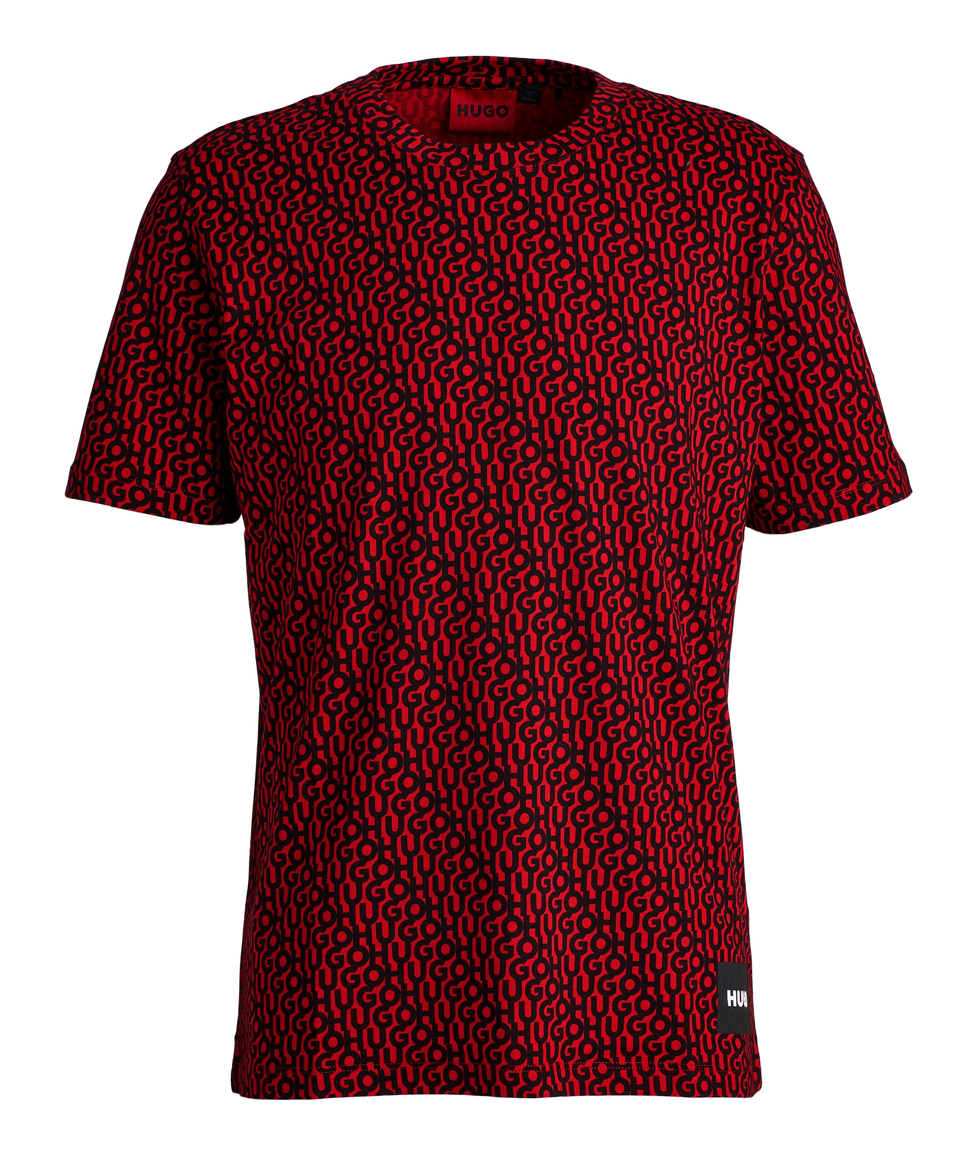 Allover Logo Cotton T-Shirt image 0