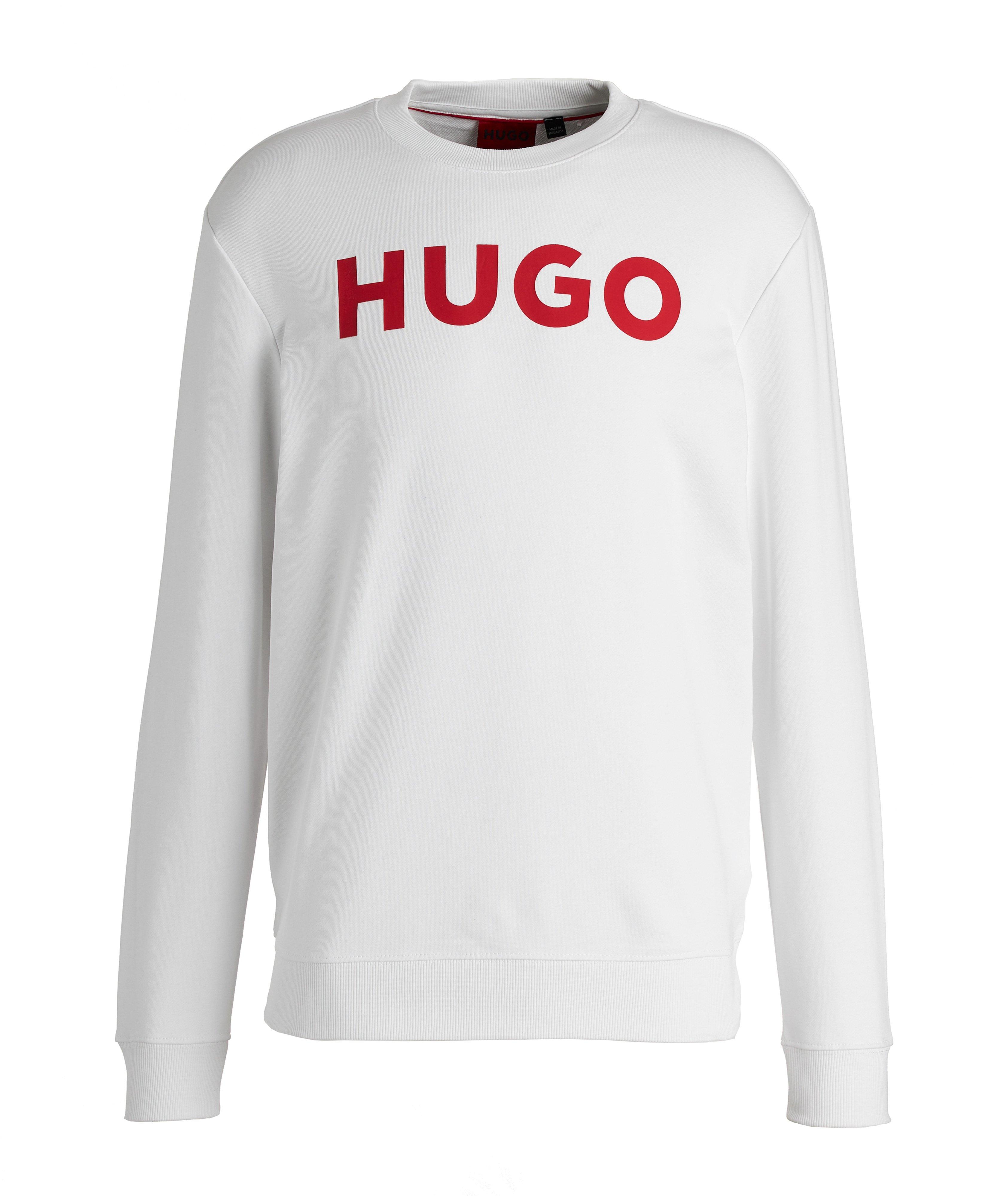 HUGO Dem French Terry Logo Print Sweatshirt | Sweaters & Knits | Harry ...