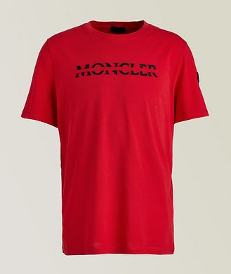 Moncler T-shirt en jersey de coton avec logo de coupe amincie