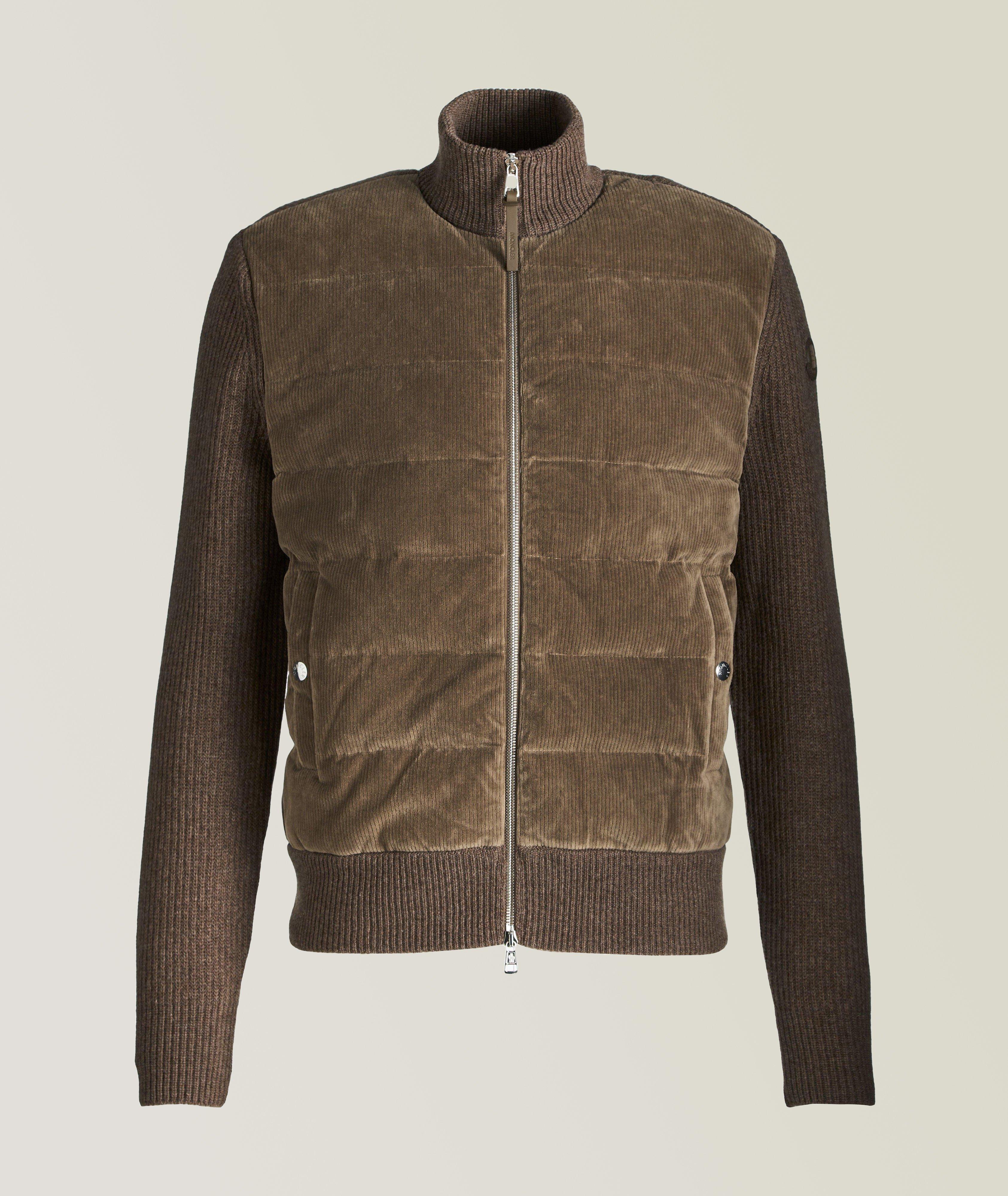 Padded Wool And Cotton-Blend Velvet Cardigan  image 0