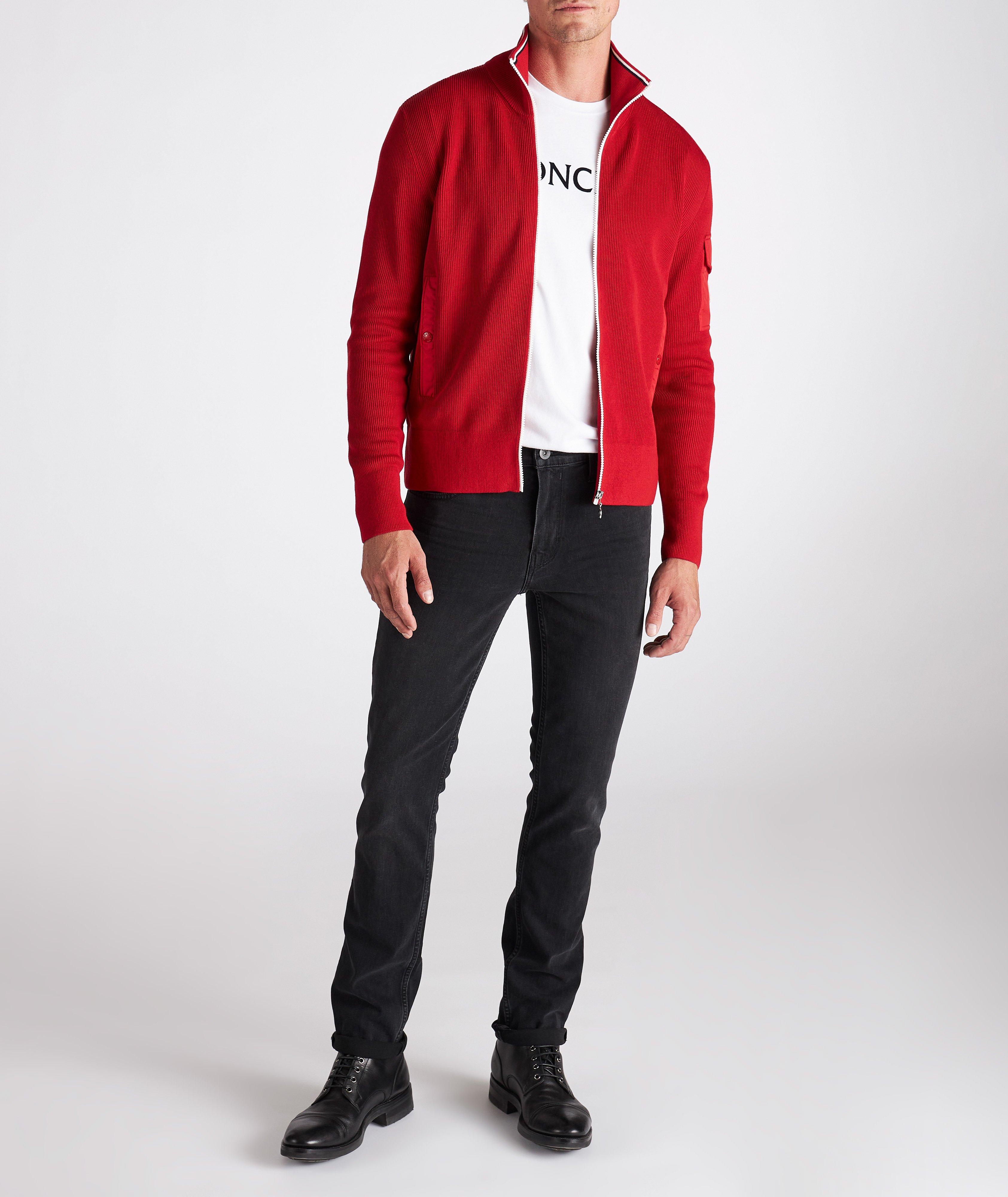 Cardigan en tricot côtelé de coton image 1