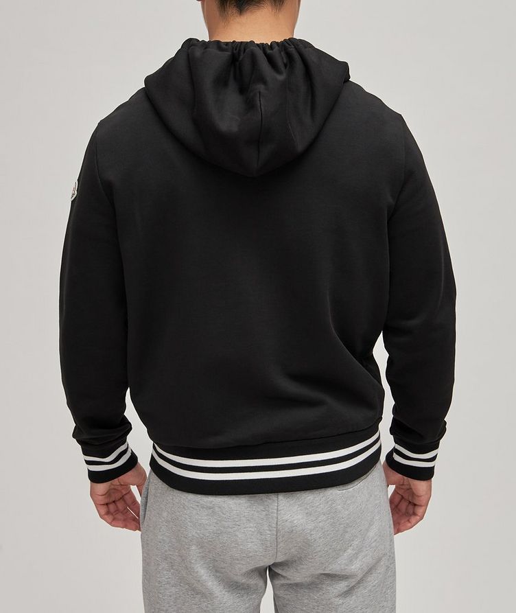 Cotton Zip-Up Tipped Hooded Sweater image 3