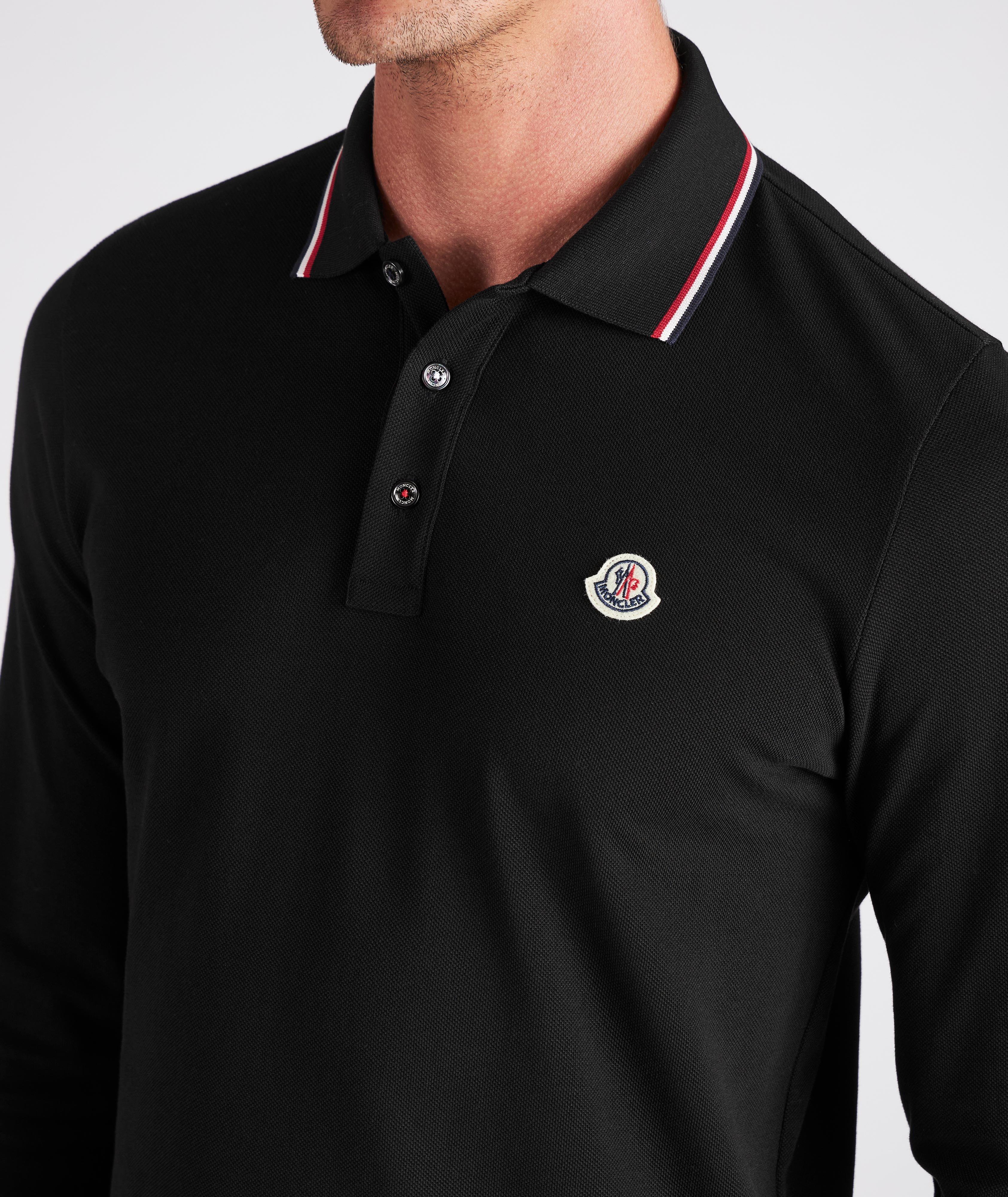 Mens moncler cheap polo long sleeve