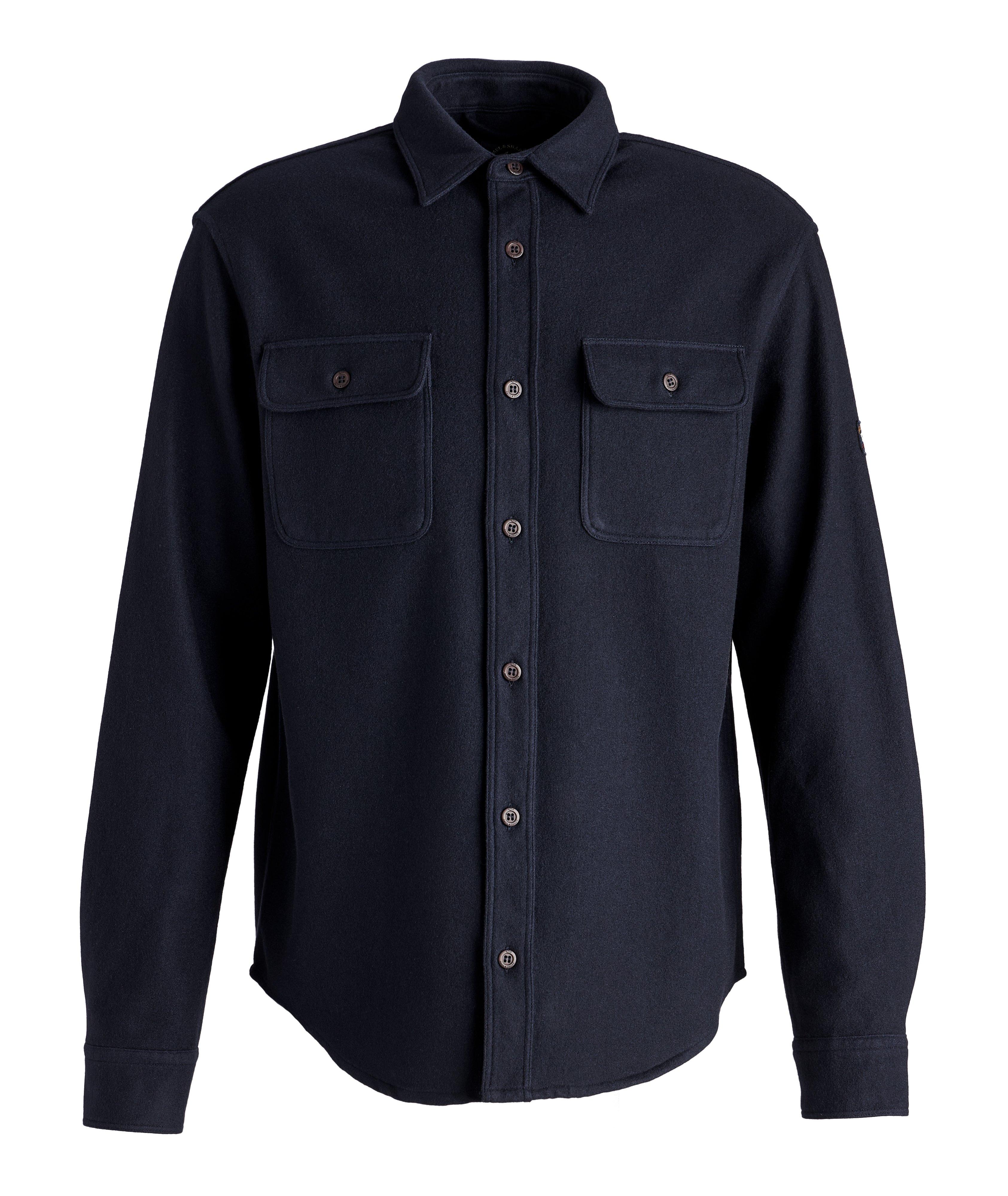 Wool-Blend Double Faced Overshirt image 0