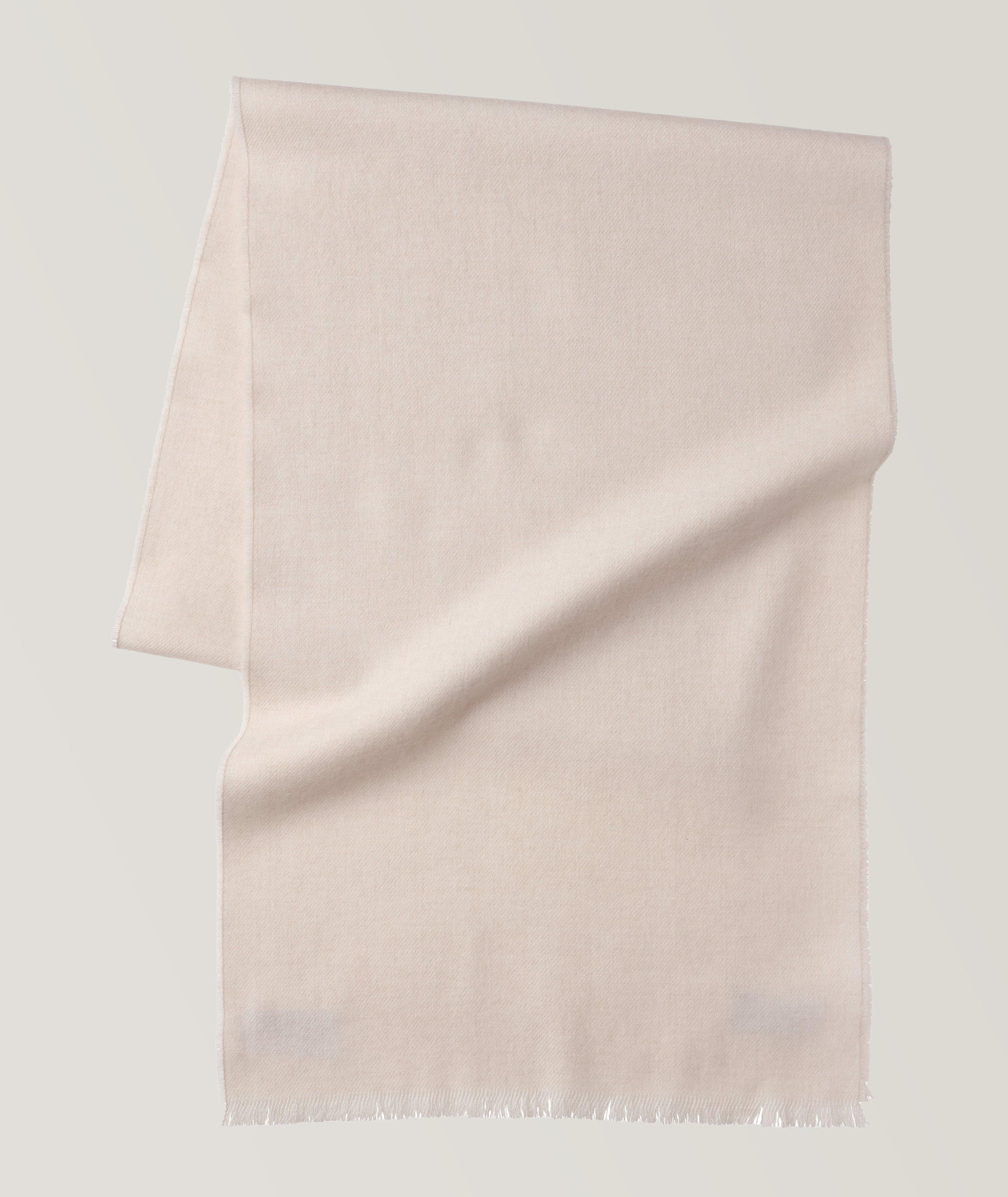 Fringed Merino Wool Scarf image 0