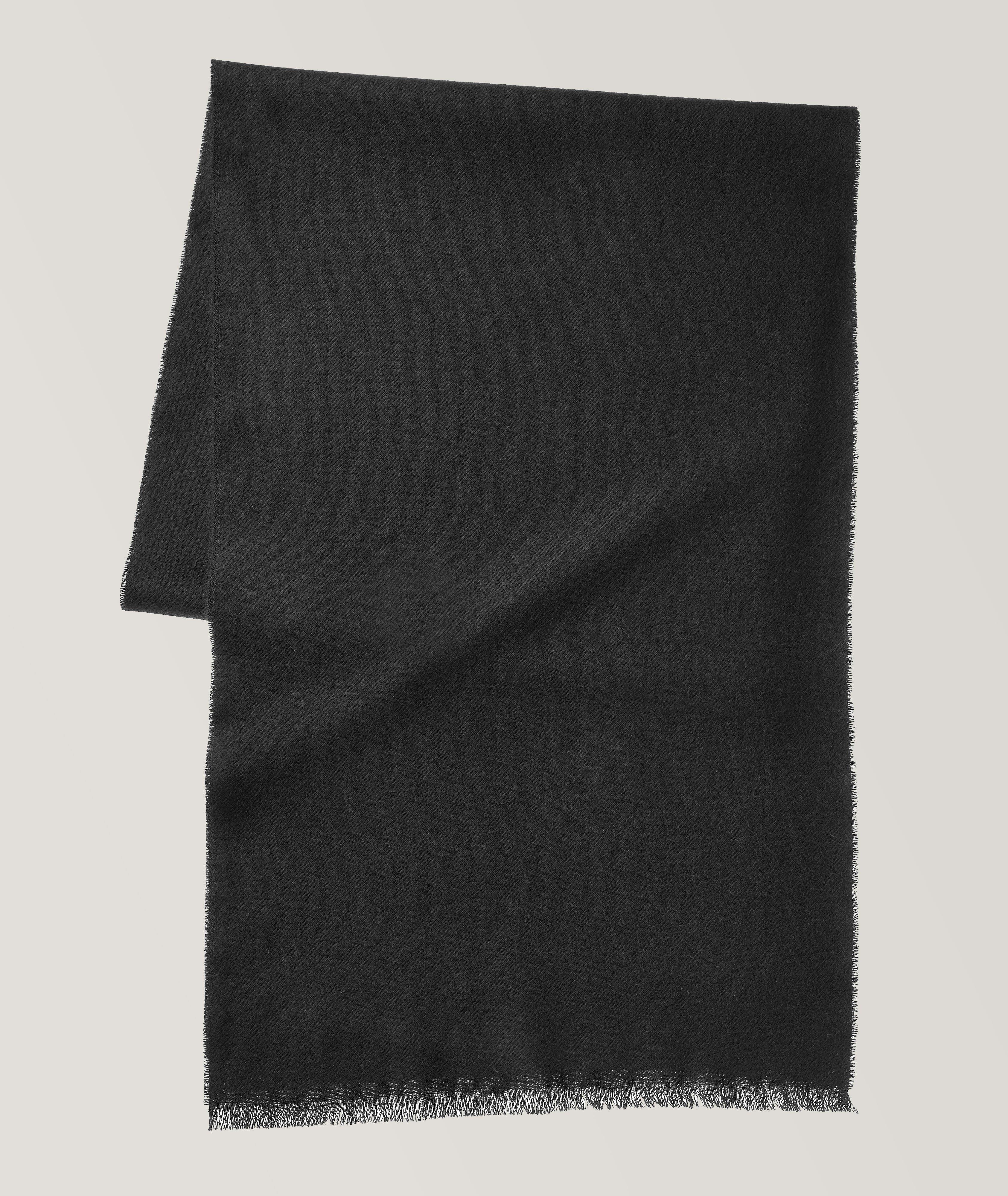 Fringed Merino Wool Scarf image 0