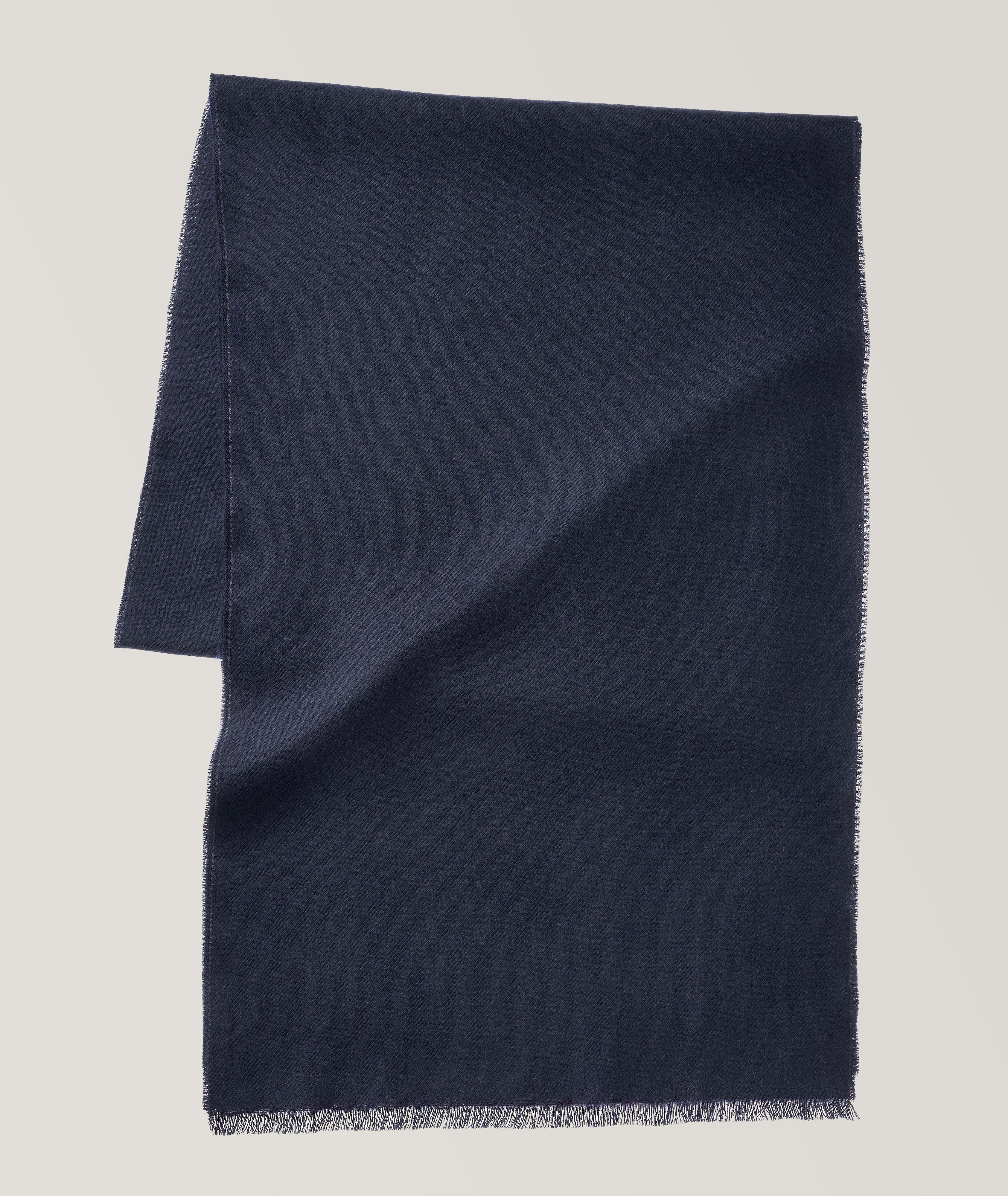 Fringed Merino Wool Scarf image 0