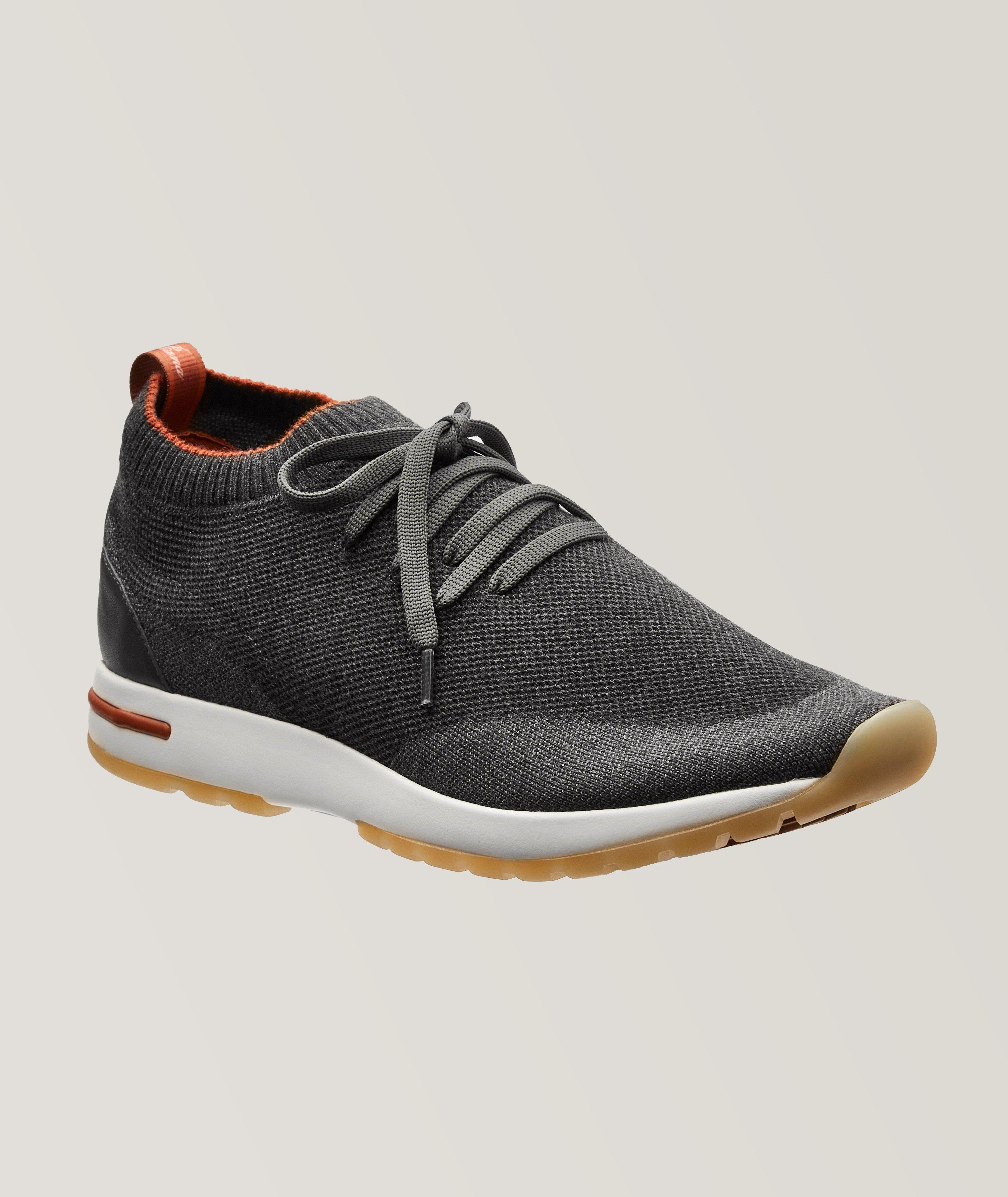 360 Lp Flexy Walk suede and leather-trimmed wool sneakers