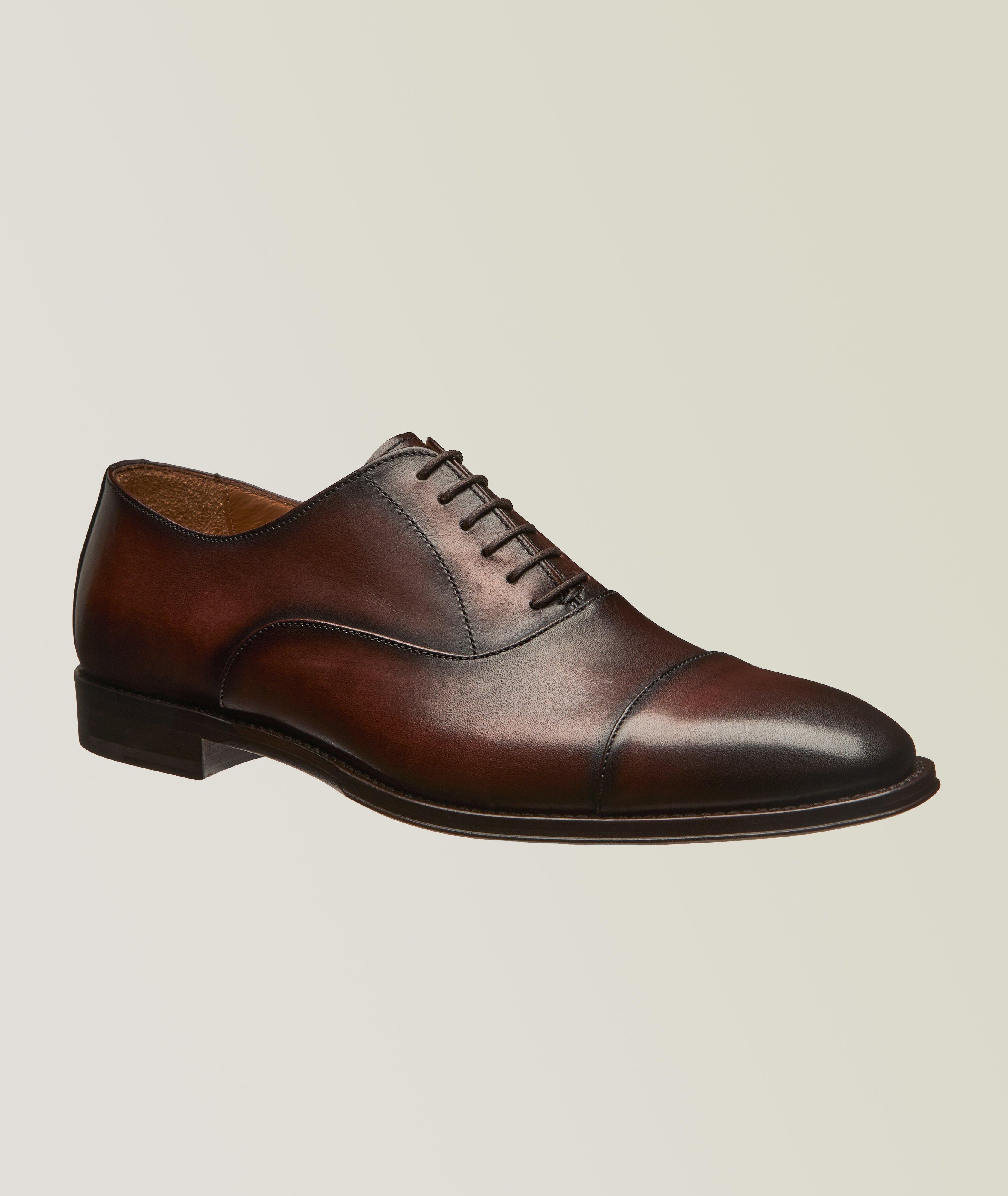 Leather Cap-Toe Oxfords image 0