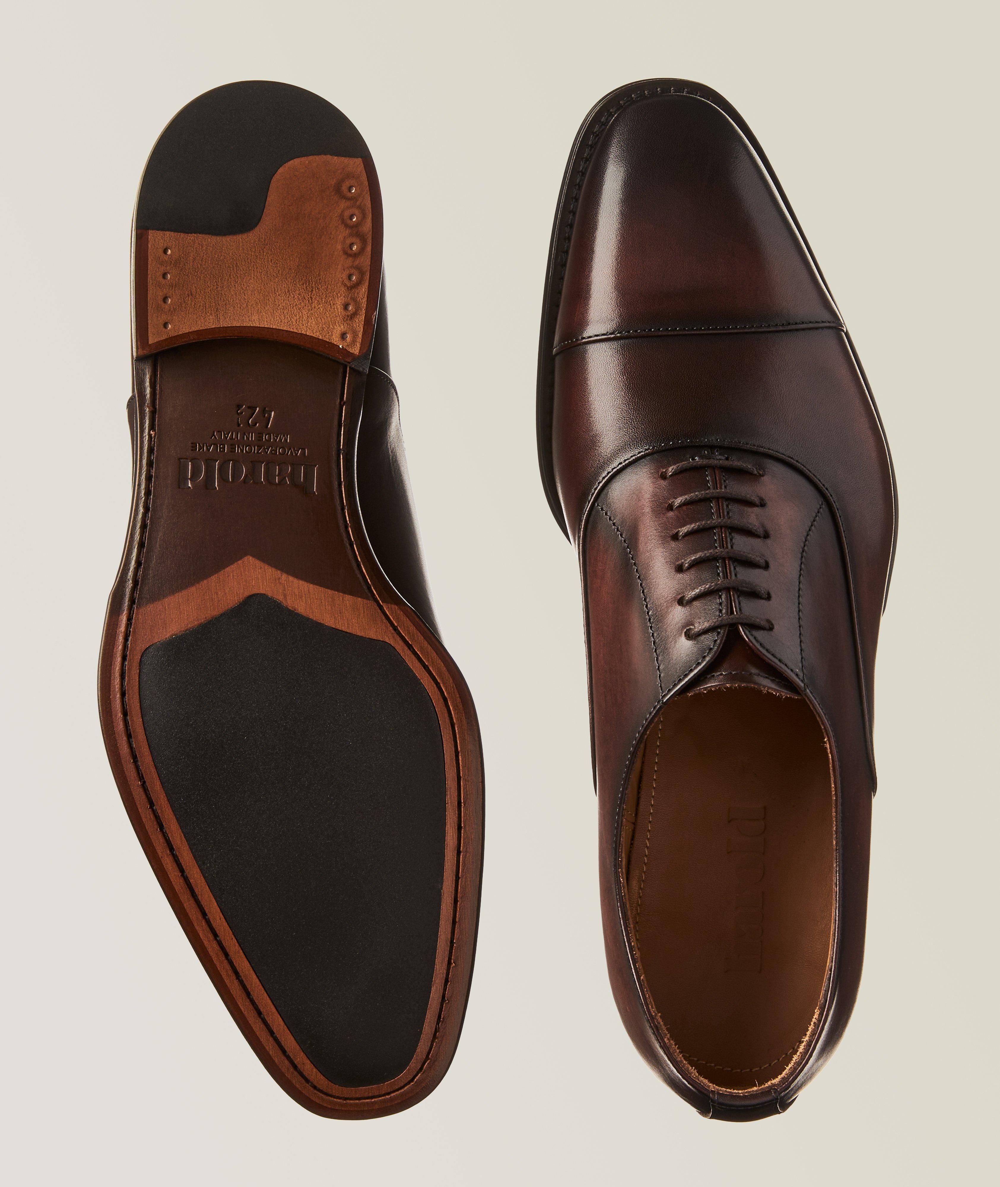 Leather Cap-Toe Oxfords image 2