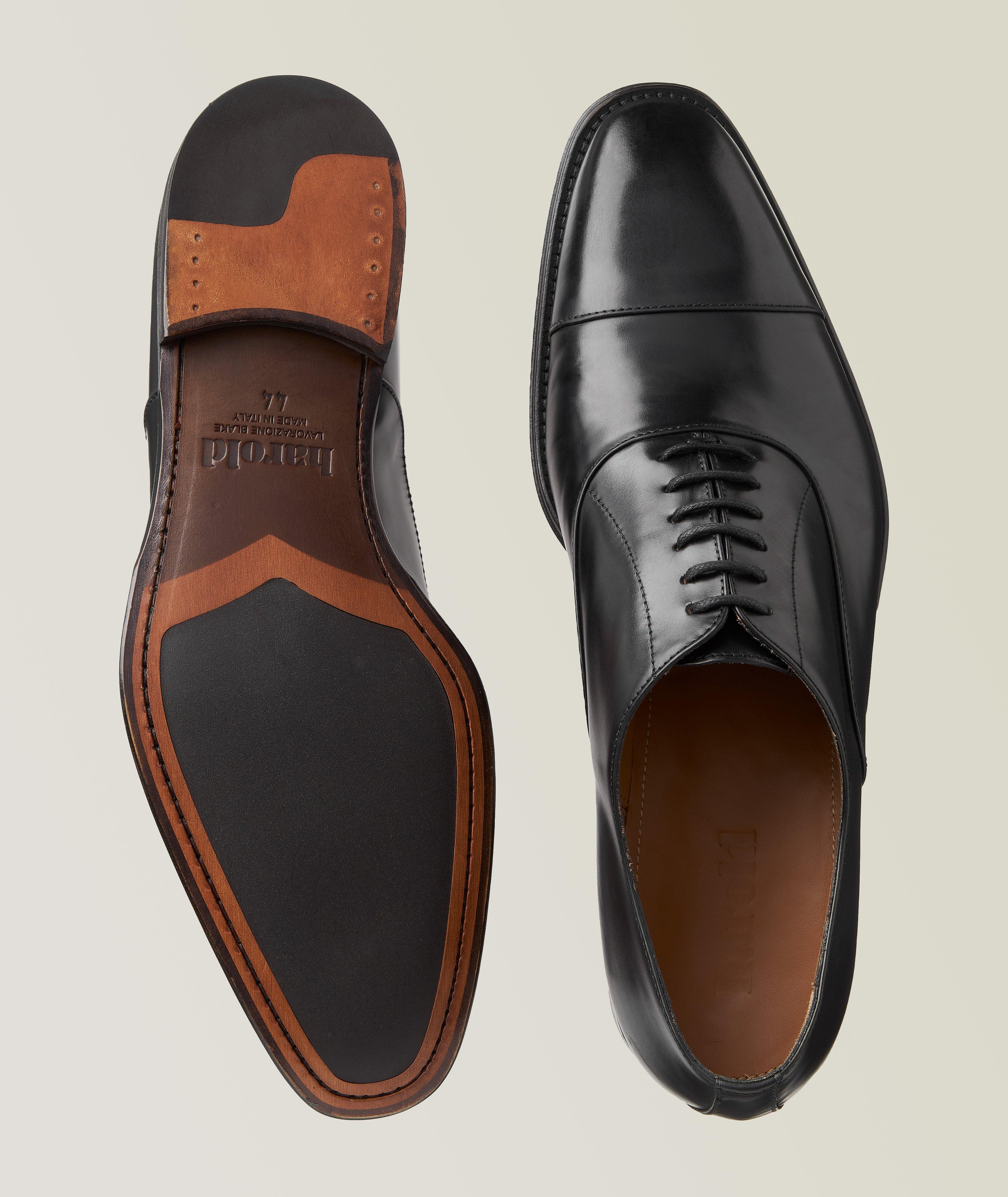 Leather Cap-Toe Oxfords image 2