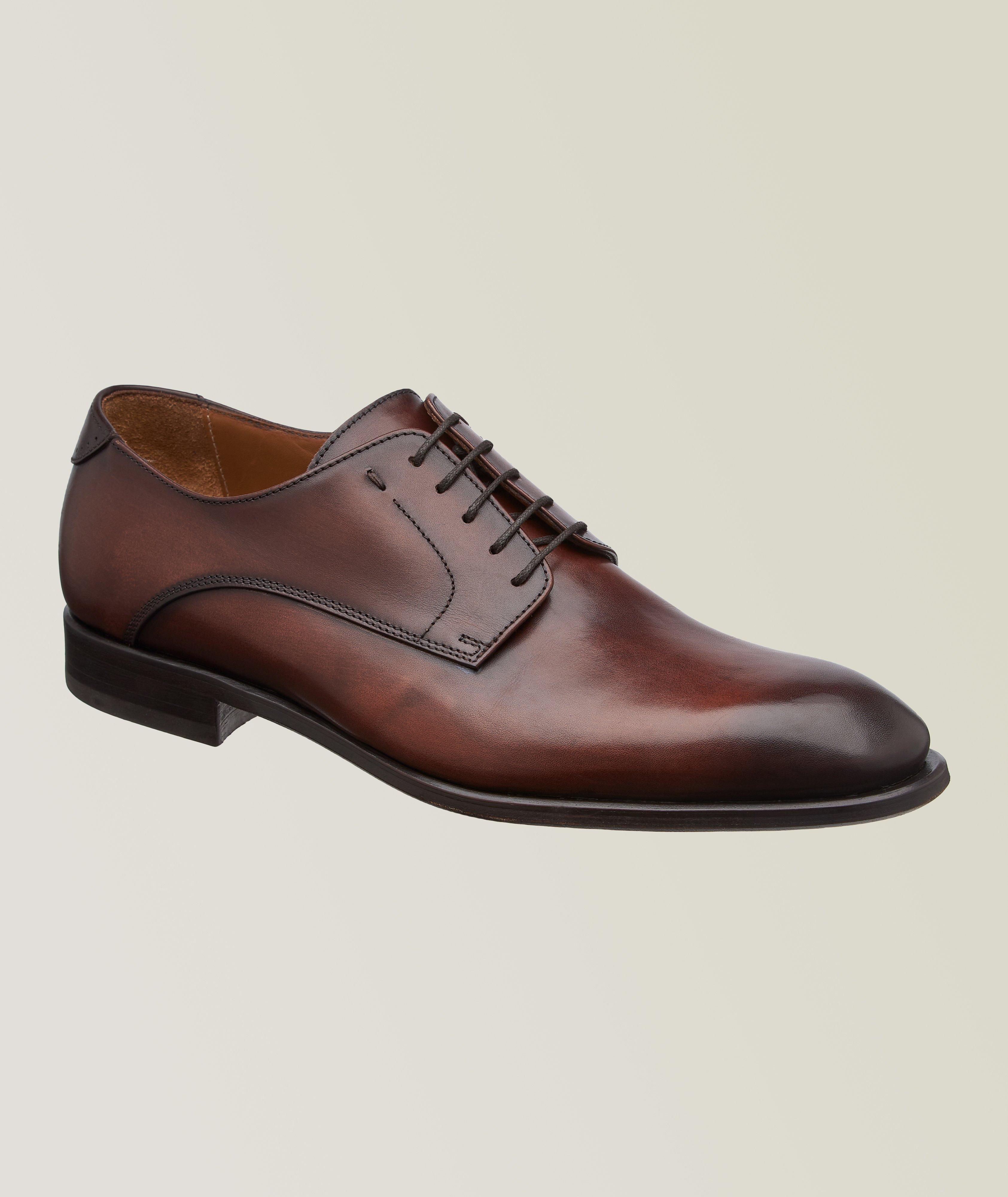 Harold Chaussure lacée en cuir bruni