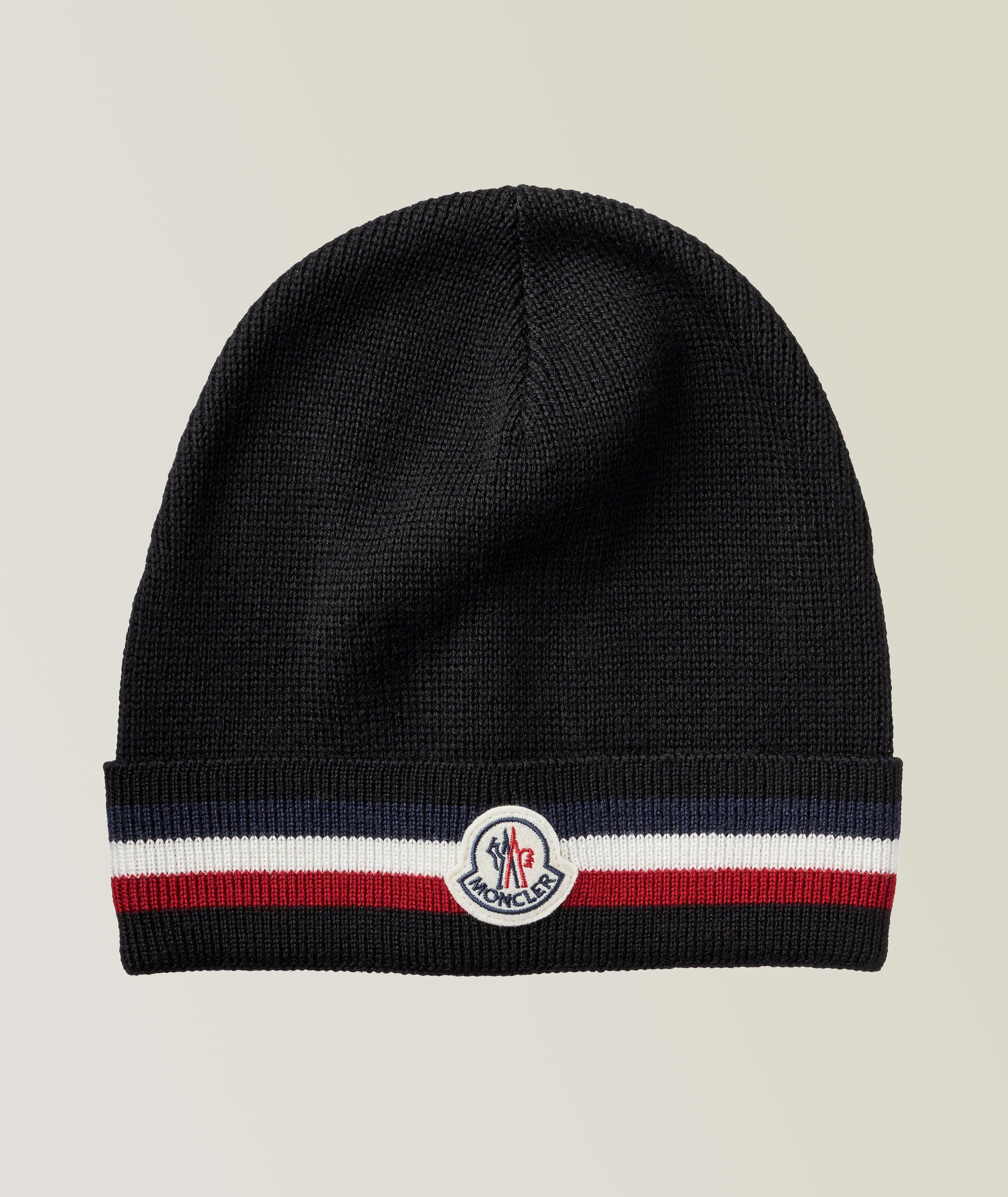 Tuque en laine avec logo tricolore image 0