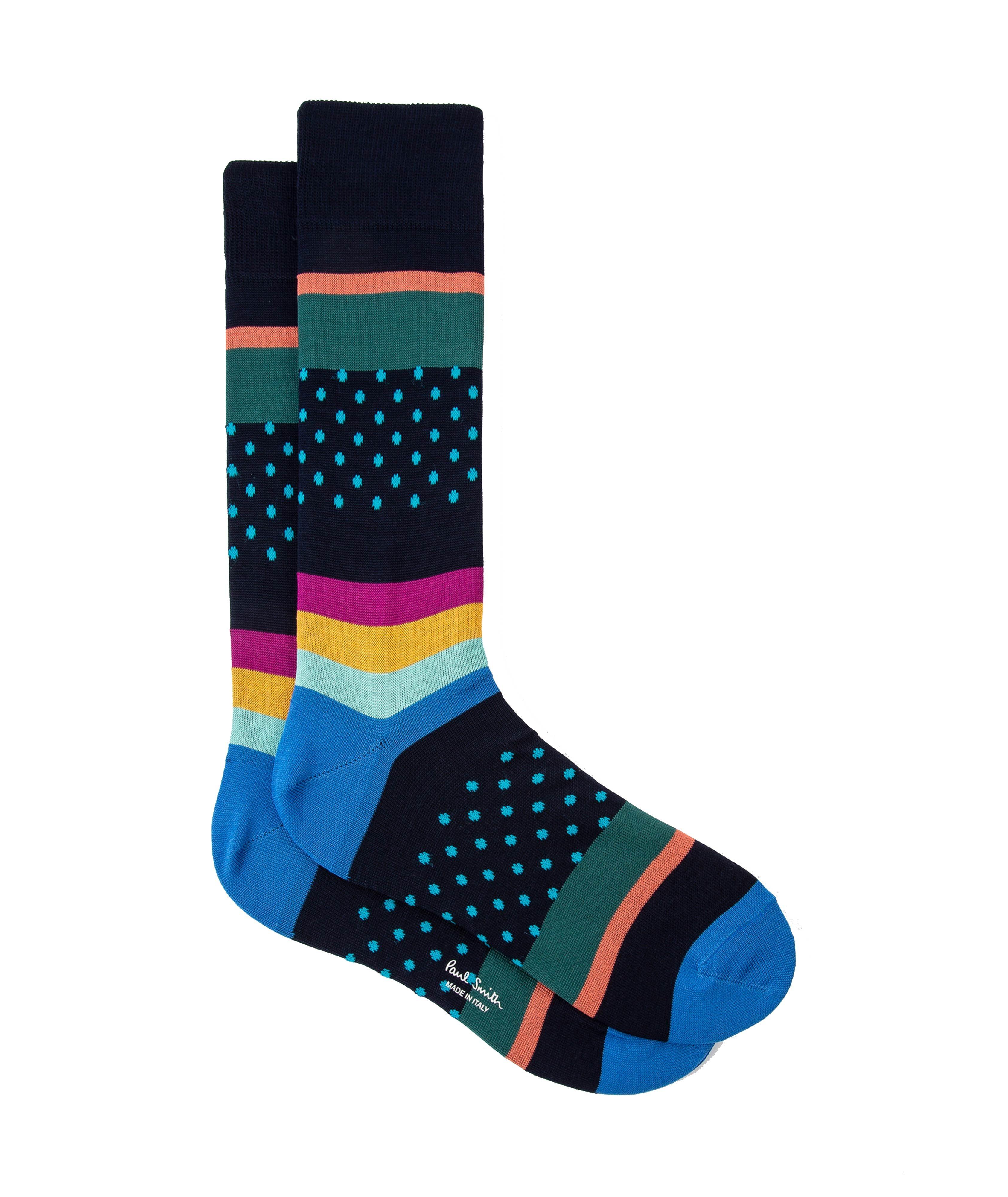 Chaussettes en mélange de coton à rayures image 0