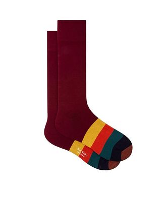 Paul Smith Artist Stripe Cotton-Blend Socks