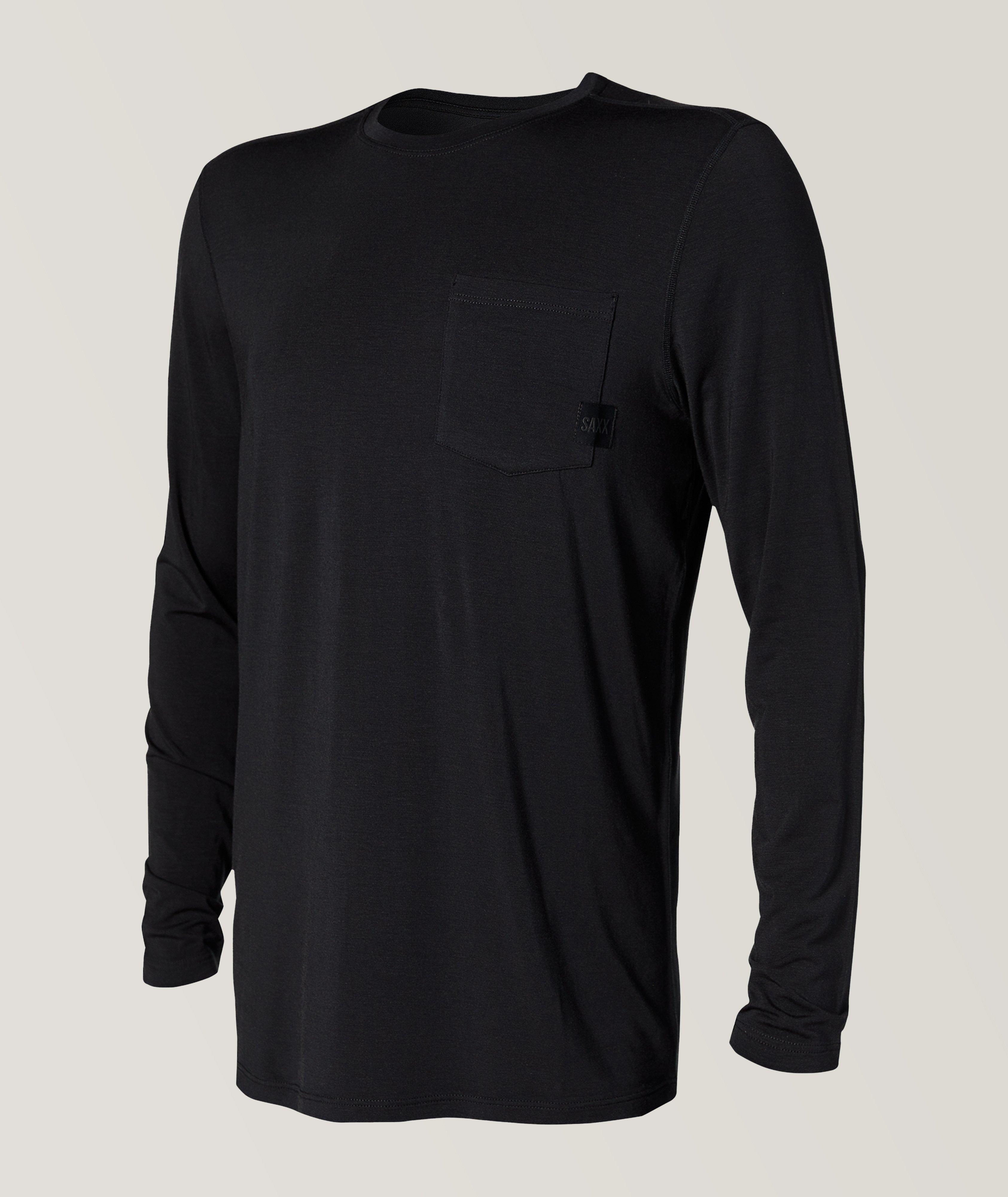 SAXX Long-Sleeve Sleepwalker Stretch-Modal T-Shirt, Sleepwear