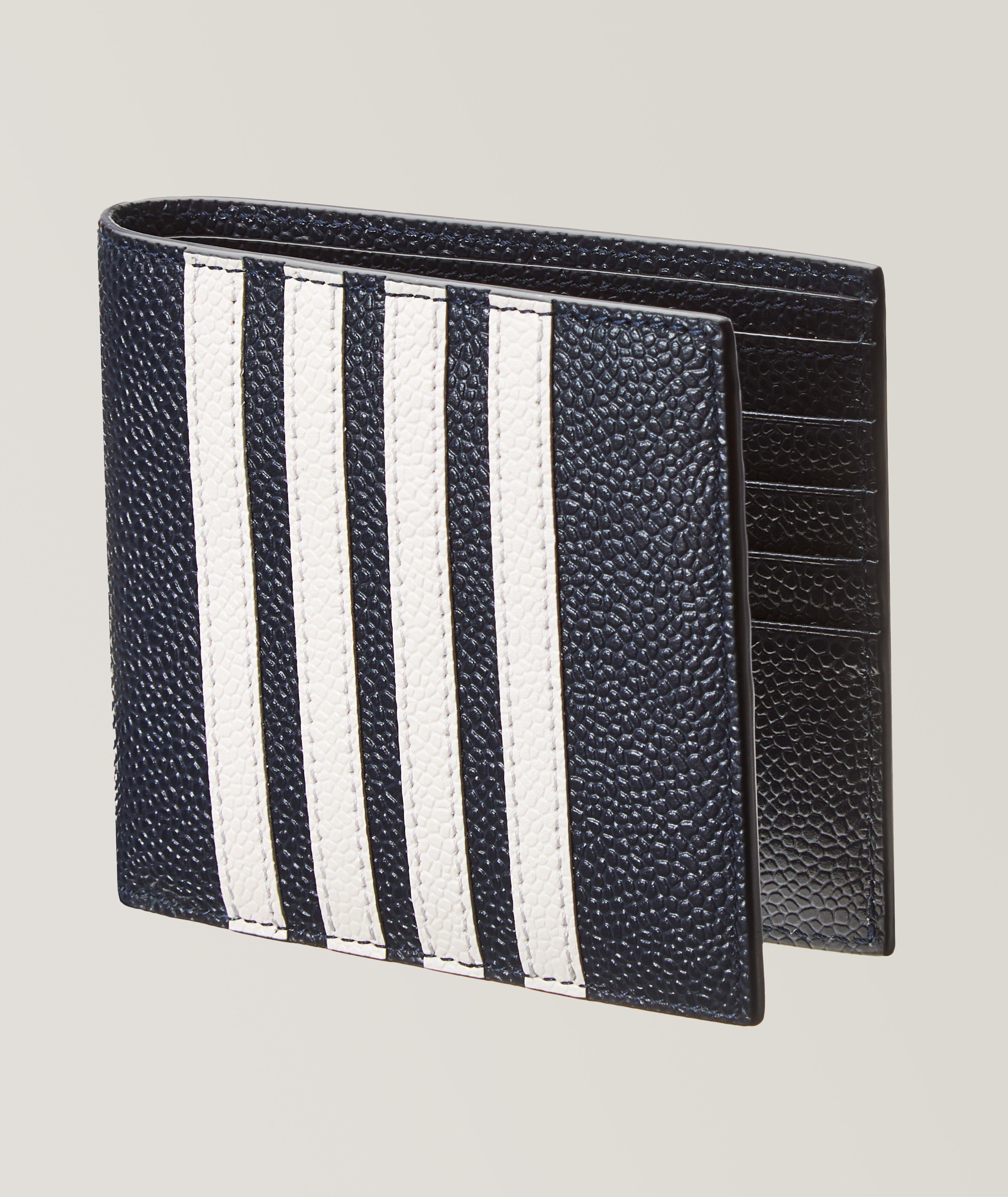 Thom Browne Pebbled Leather 4Bar Bifold Wallet | Wallets | Harry Rosen