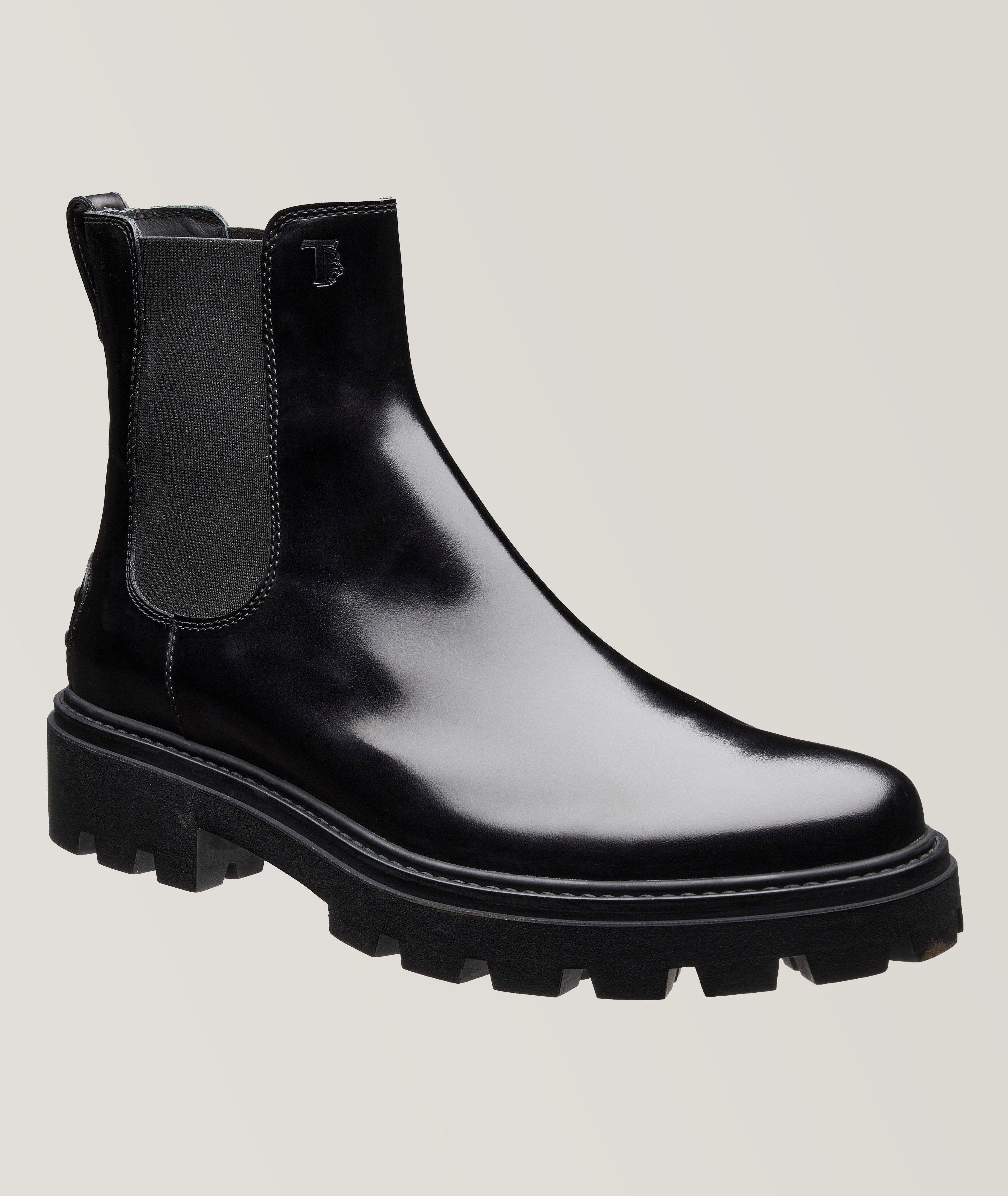 Tod's Botte de style Chelsea en cuir brossé
