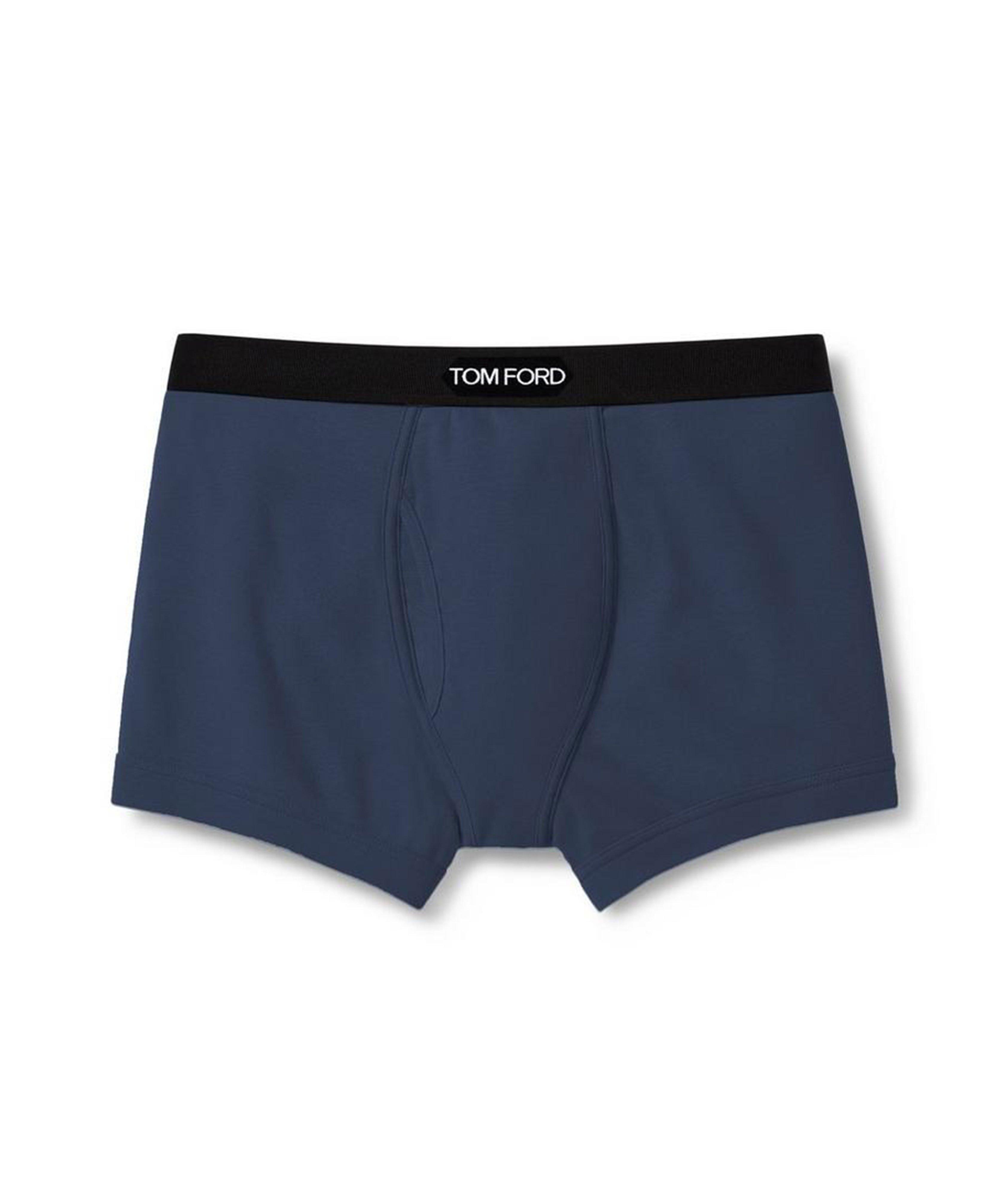 Caleçon boxeur en coton extensible image 0