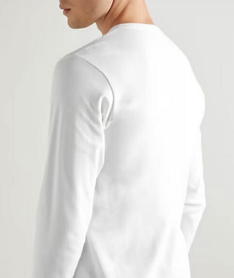 Stretch-Cotton Jersey Henley image 1