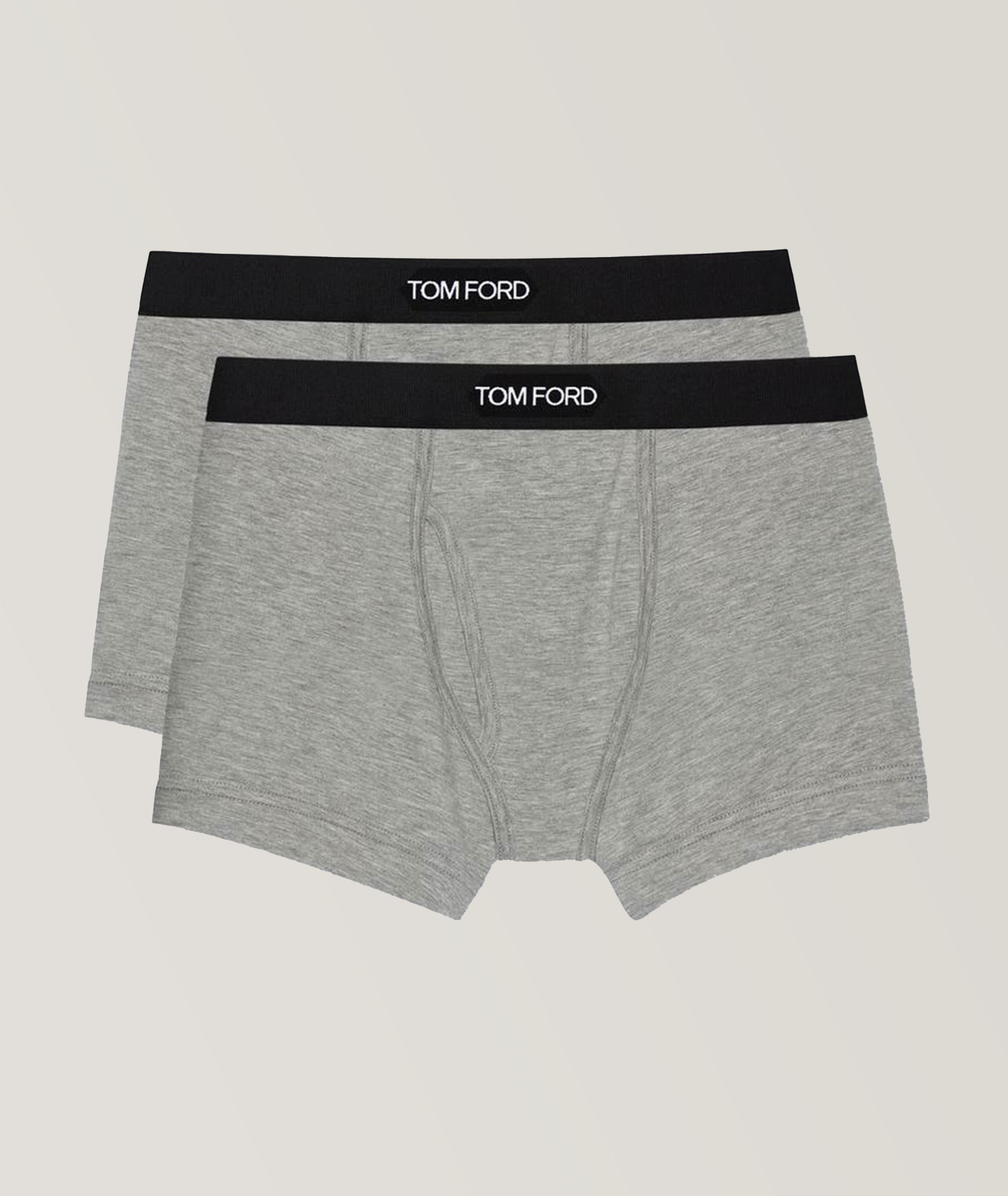 TOM FORD 2-Pack Cotton-Modal Boxer Briefs, Underwear