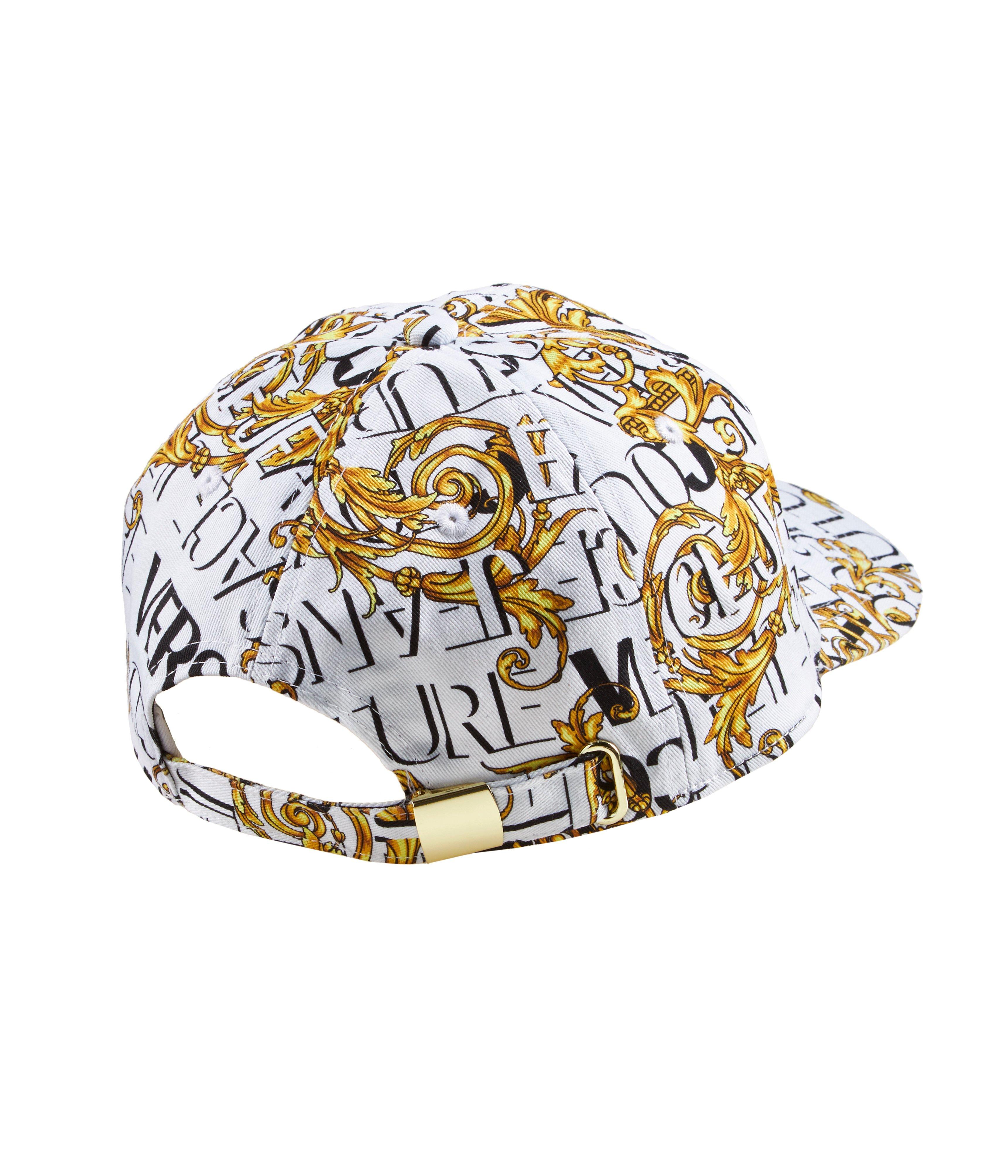 Embossed Baroque Logo Cotton Baseball Hat image 1