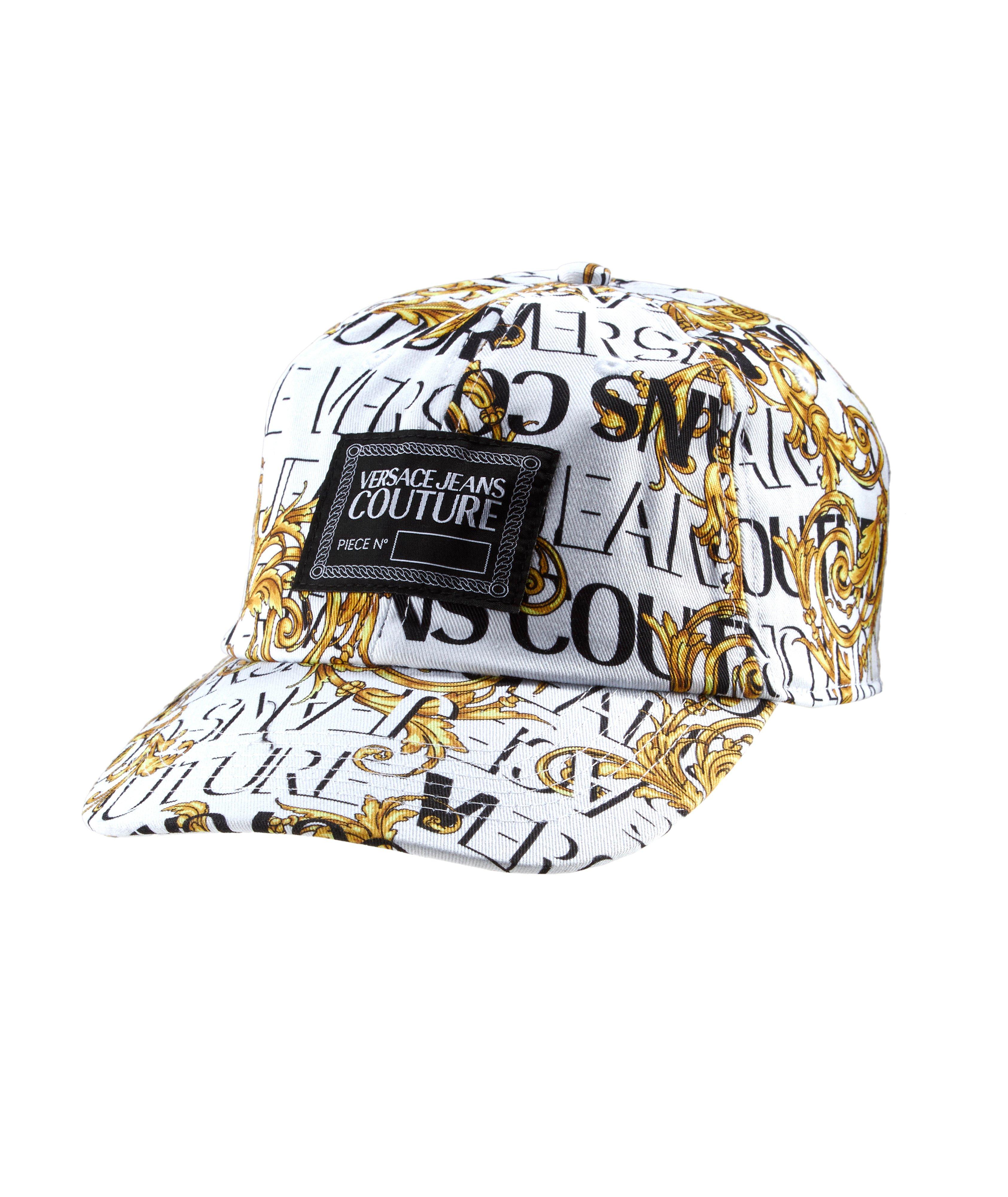 Embossed Baroque Logo Cotton Baseball Hat image 0
