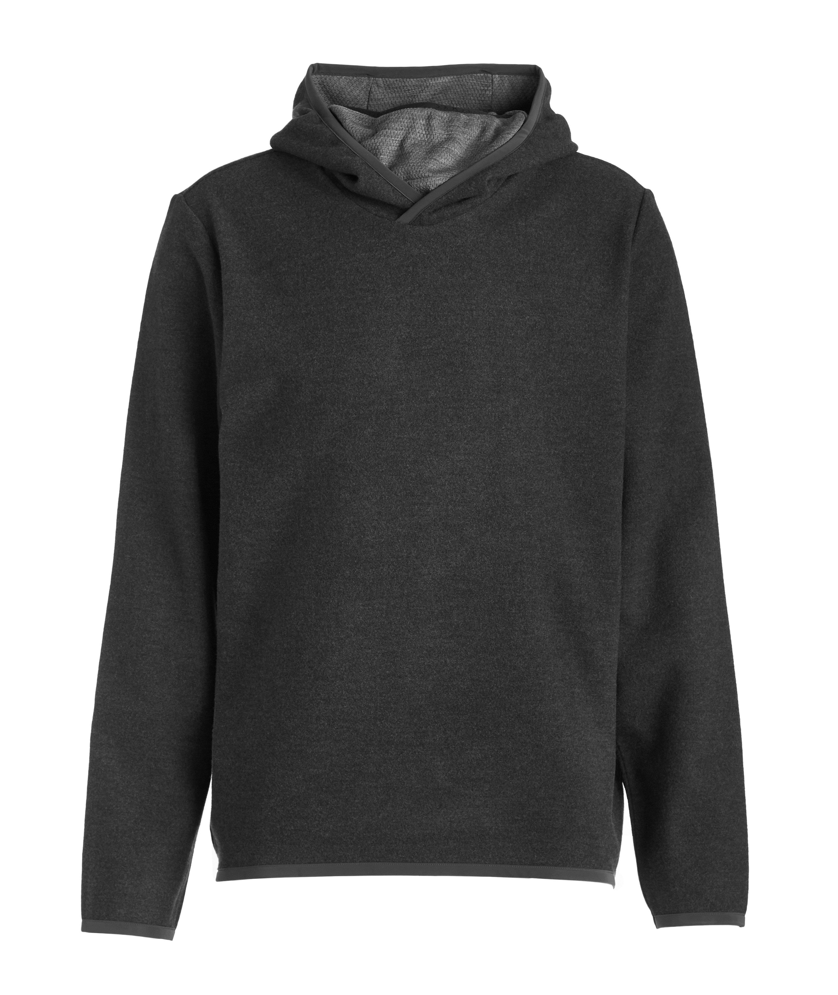 Pull Drone en laine et en nylon à capuchon image 0