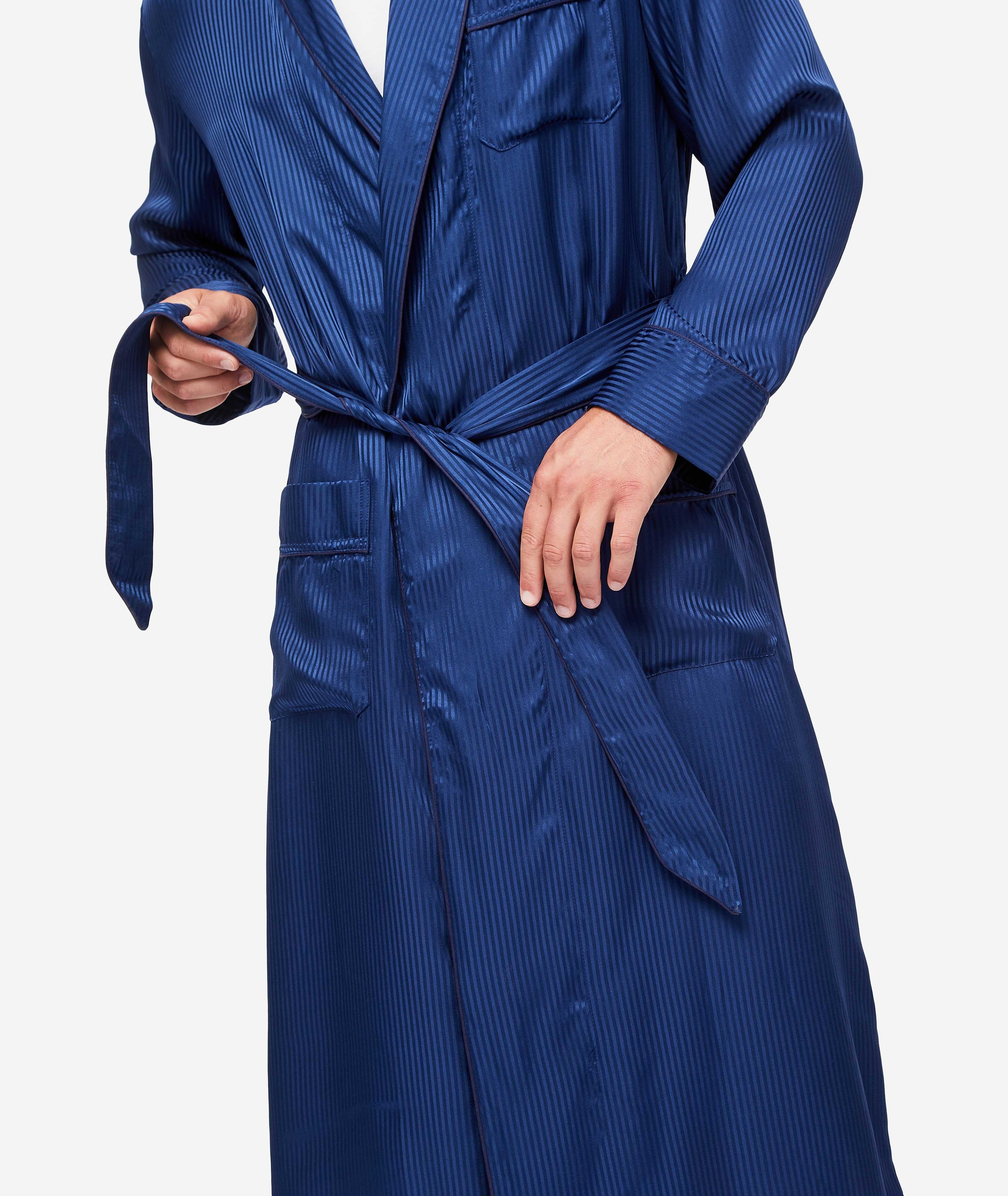 Unwind in Luxury: Blue French Terry Pajama Set