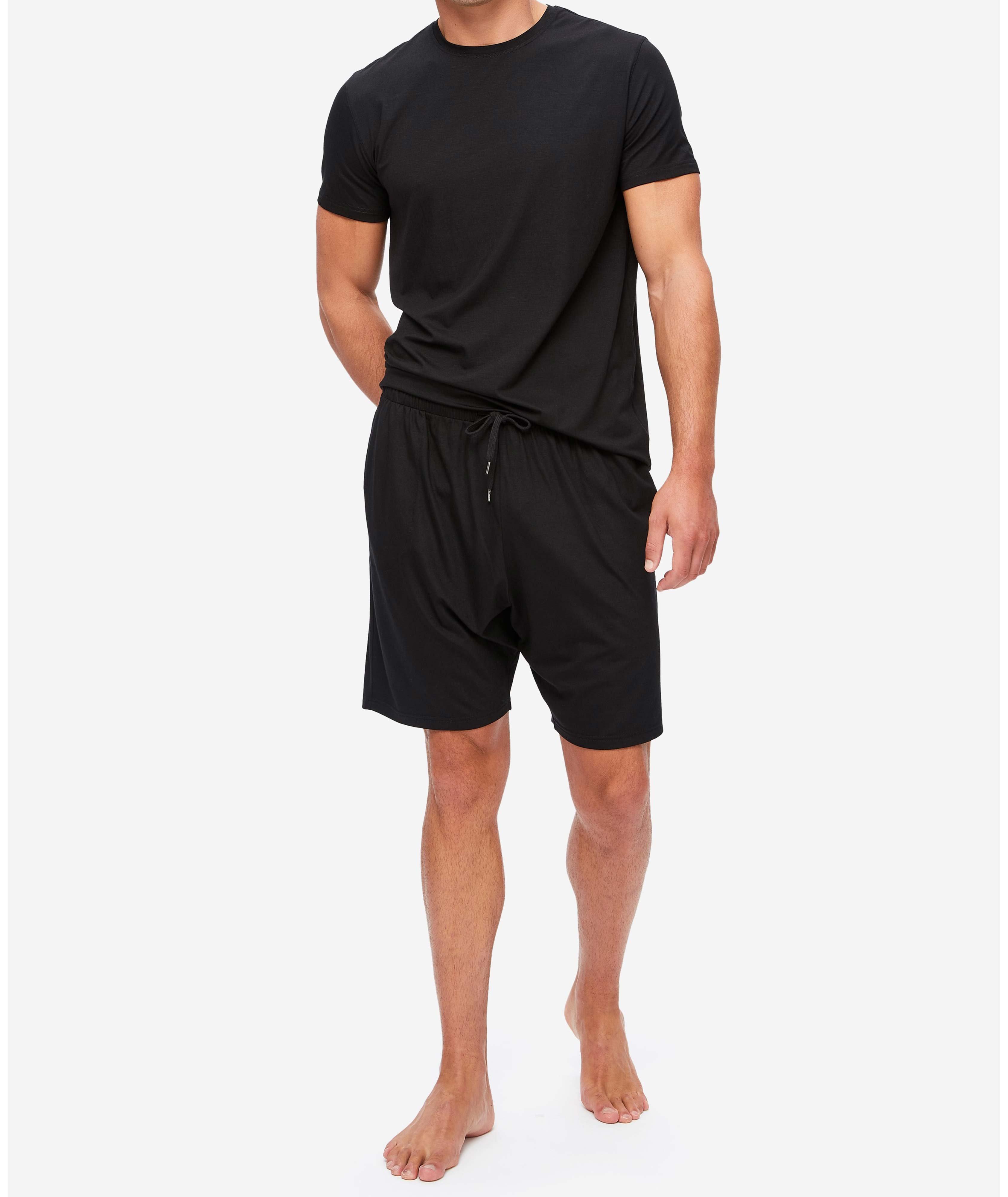 Men's Lounge Shorts Basel Micro Modal Stretch Black